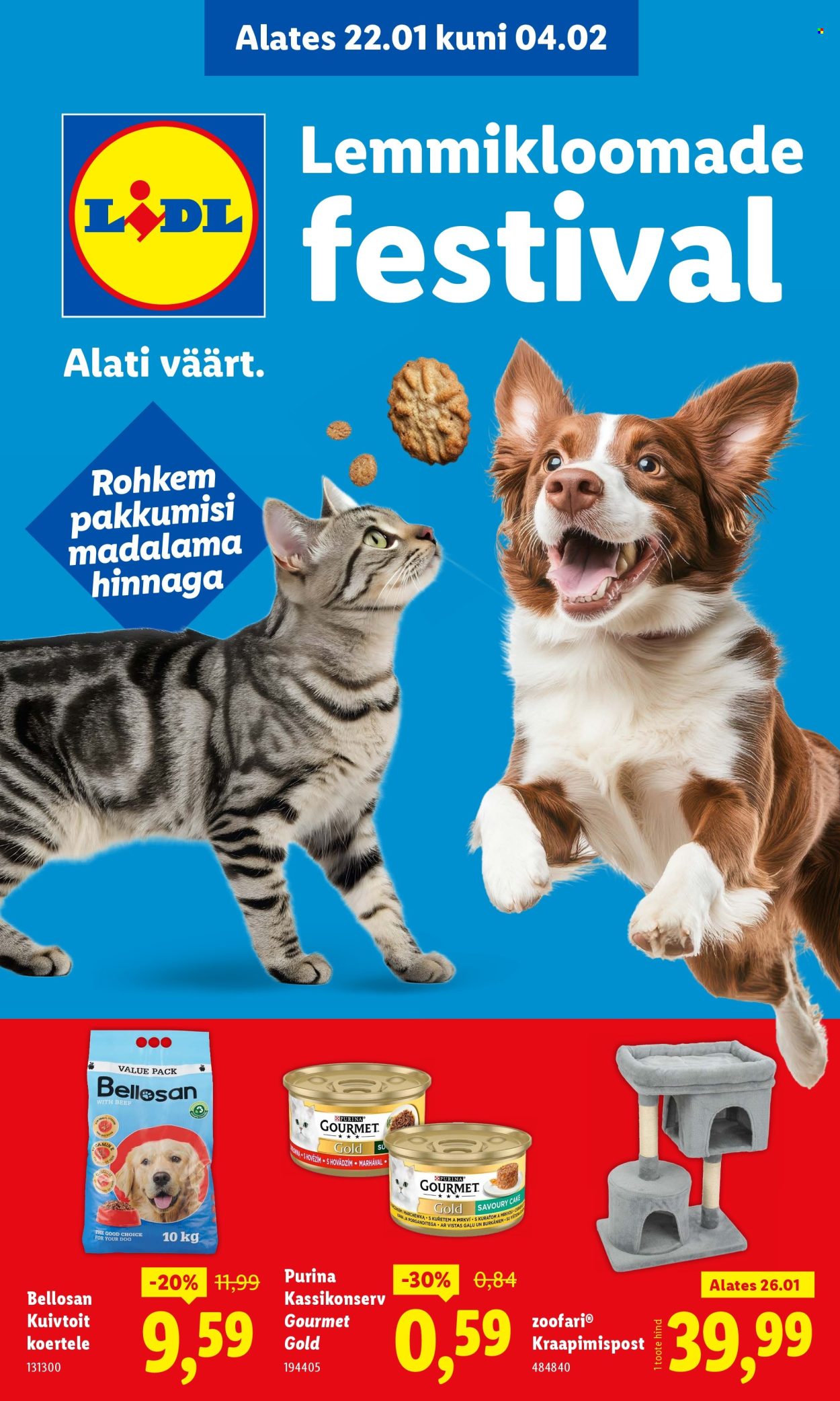 Lidl kliendileht - Lemmikloomade festivali kataloog (22.01 - 4.02.2026)