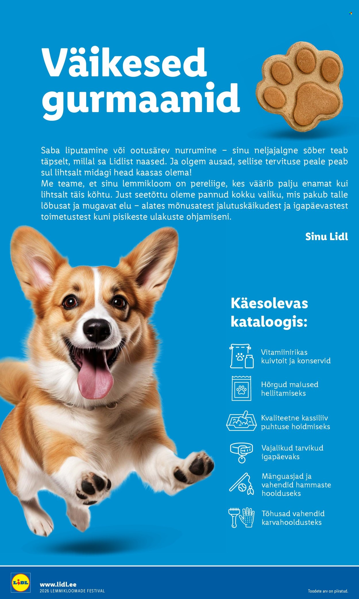 Lidl kliendileht - Lemmikloomade festivali kataloog (22.01 - 4.02.2026)
