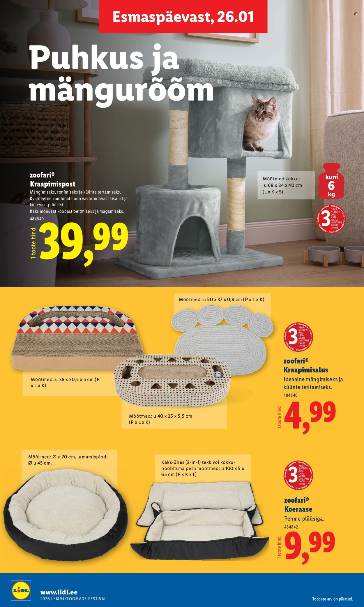 Lidl kliendileht - Lemmikloomade festivali kataloog (22.01 - 4.02.2026)