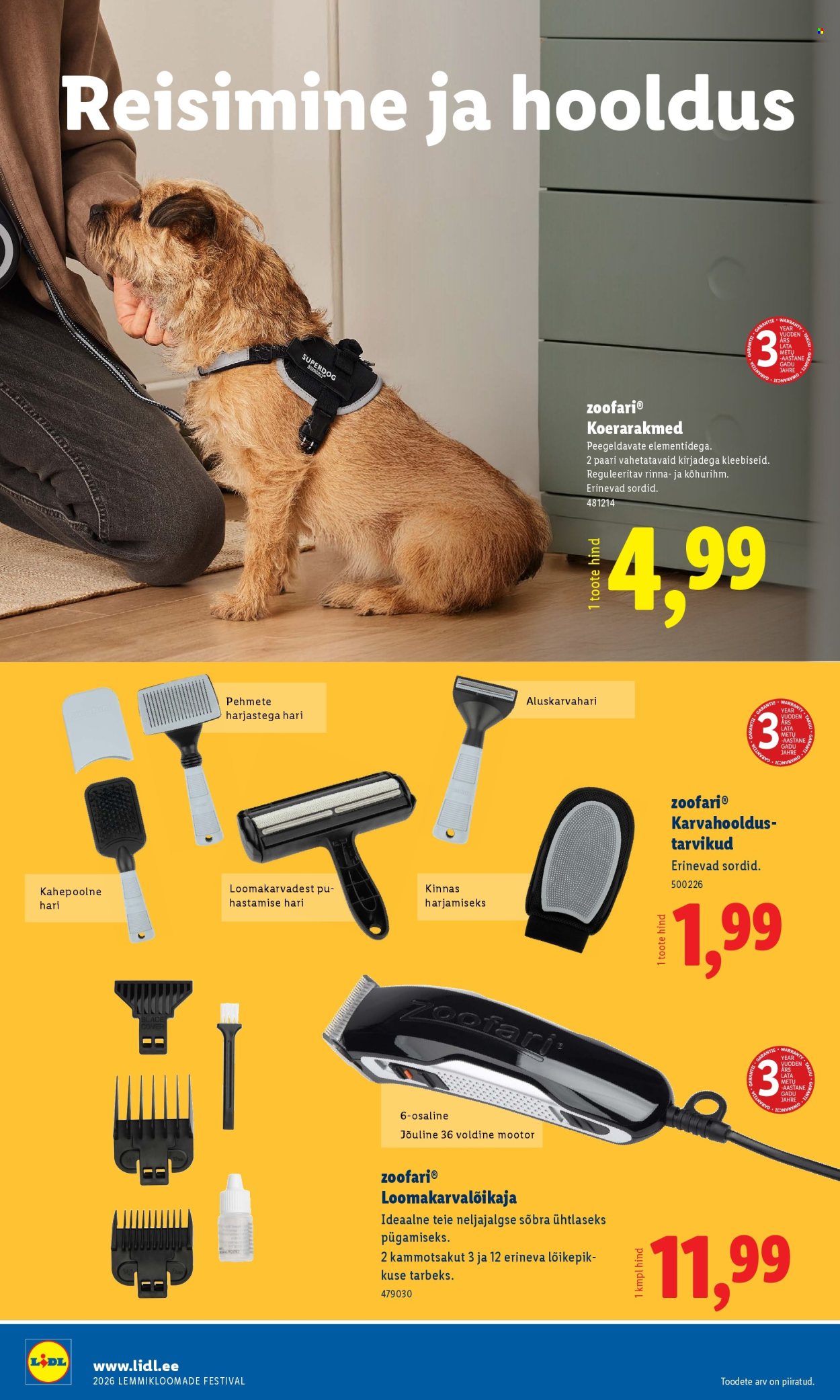 Lidl kliendileht - Lemmikloomade festivali kataloog (22.01 - 4.02.2026)