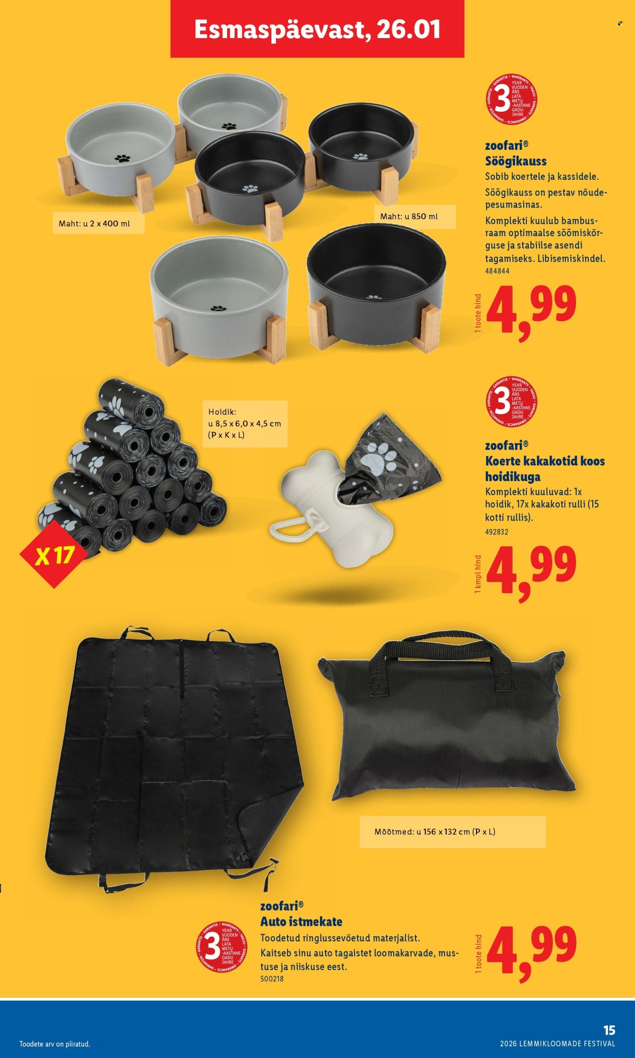 Lidl kliendileht - Lemmikloomade festivali kataloog (22.01 - 4.02.2026)