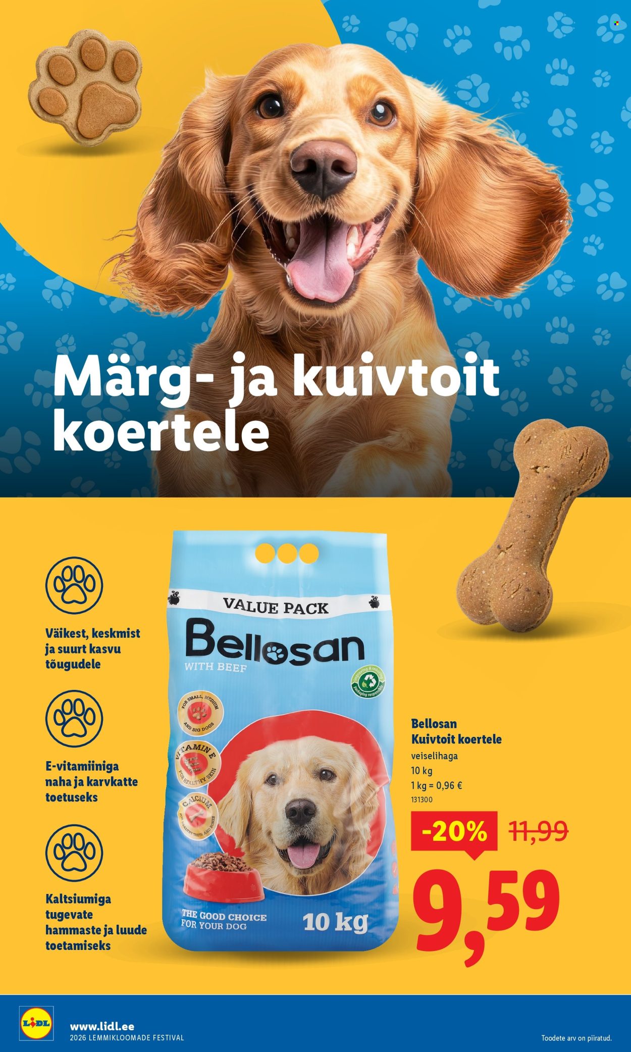 Lidl kliendileht - Lemmikloomade festivali kataloog (22.01 - 4.02.2026)