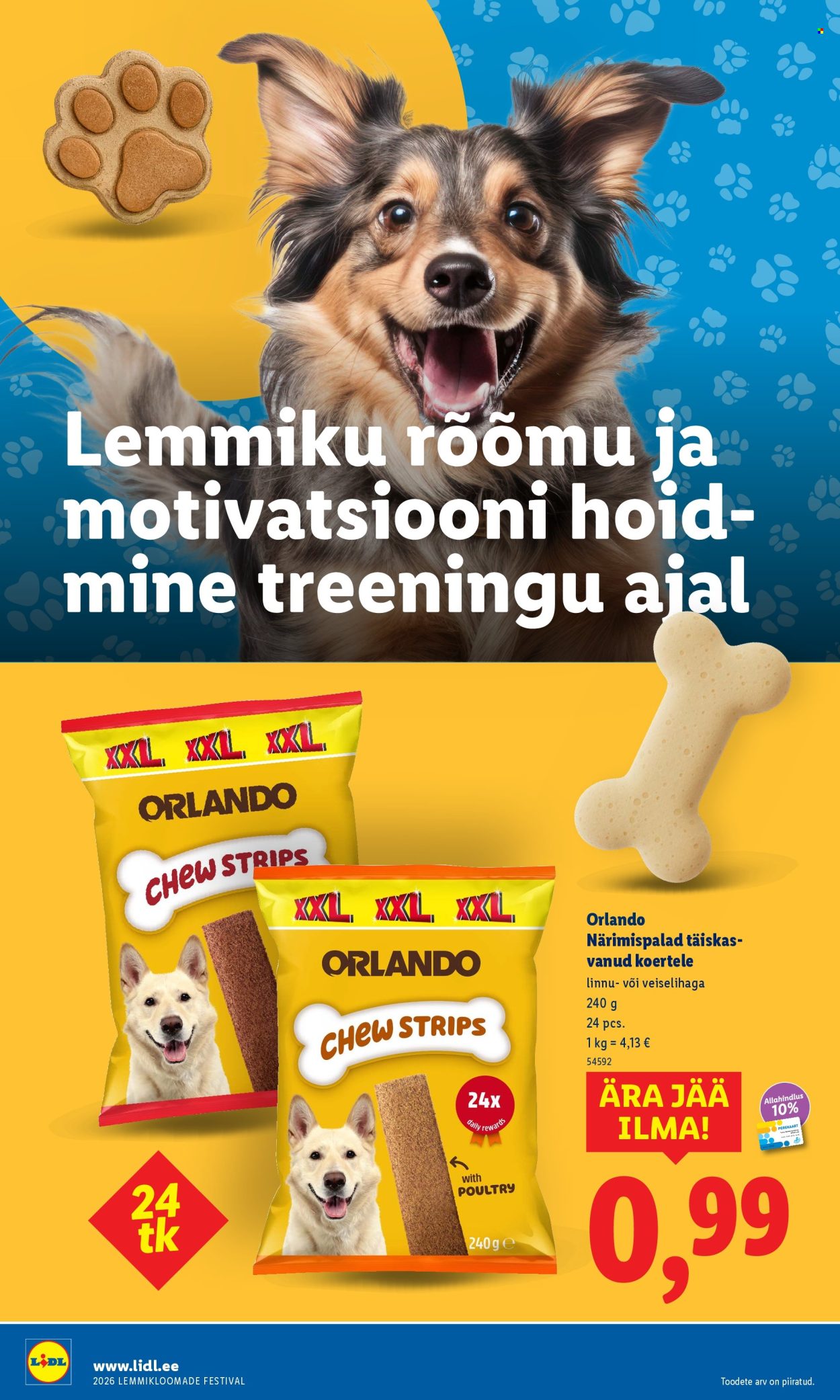 Lidl kliendileht - Lemmikloomade festivali kataloog (22.01 - 4.02.2026)