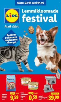 Lidl kliendileht - Lemmikloomade festivali kataloog (22.01 - 4.02.2026)