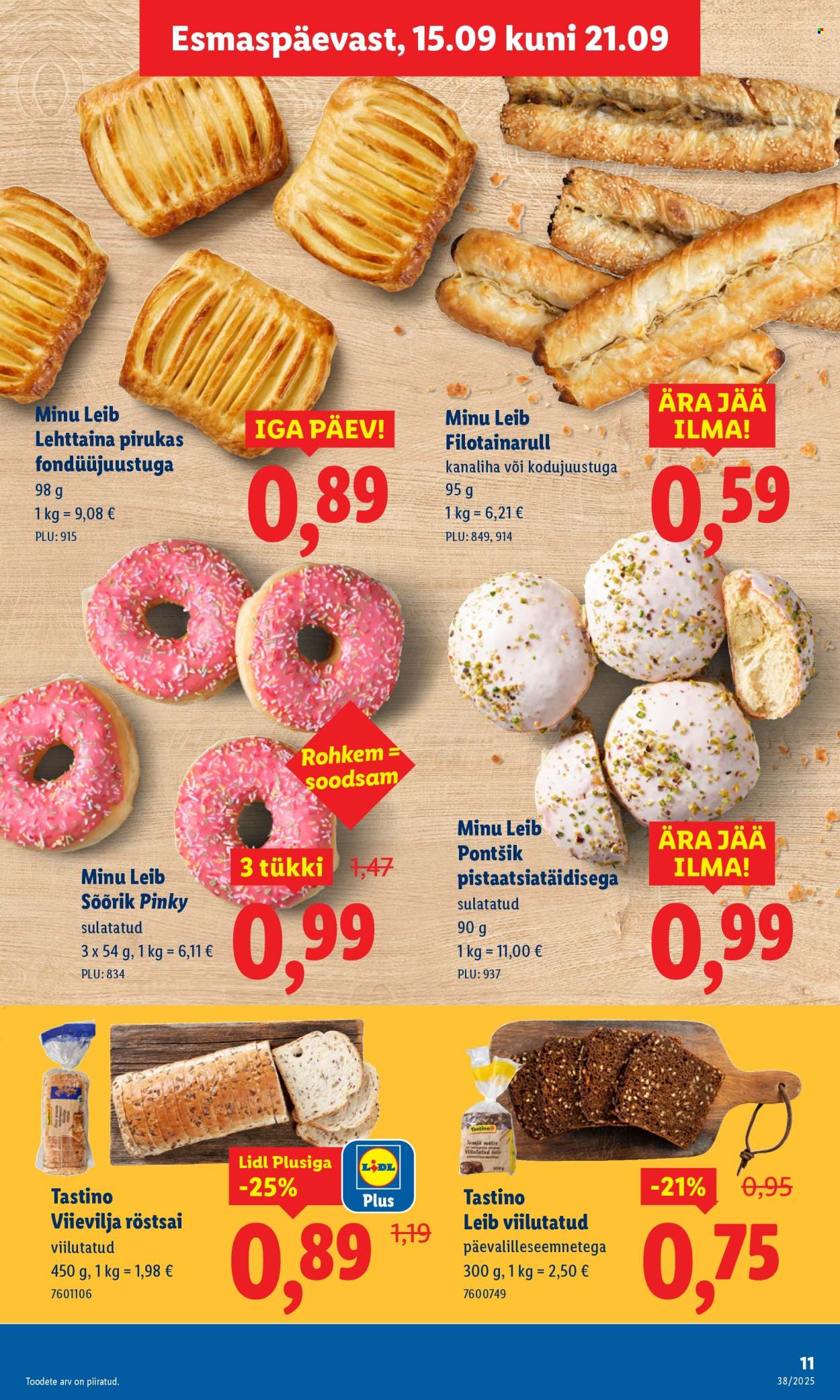 Lidl kliendileht - Nädalalõpu pakkumised (18.09 - 21.09.2025)