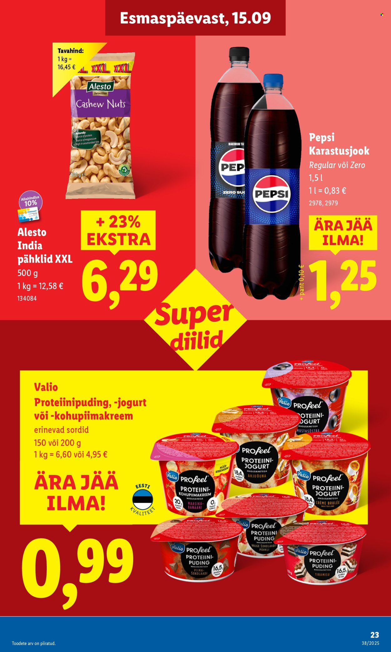 Lidl kliendileht - Nädalalõpu pakkumised (18.09 - 21.09.2025)