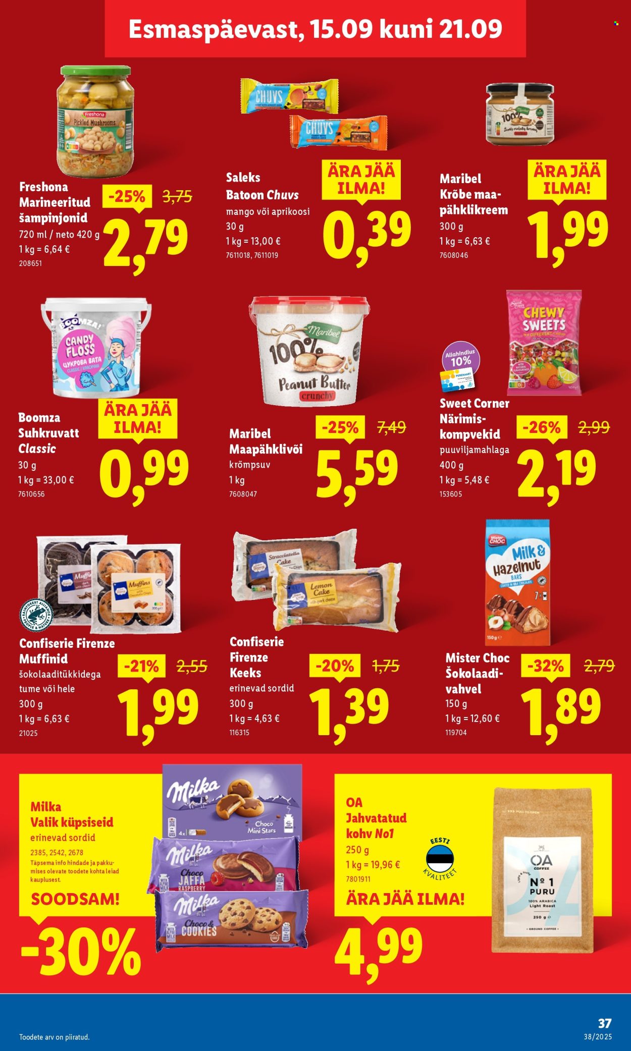 Lidl kliendileht - Nädalalõpu pakkumised (18.09 - 21.09.2025)