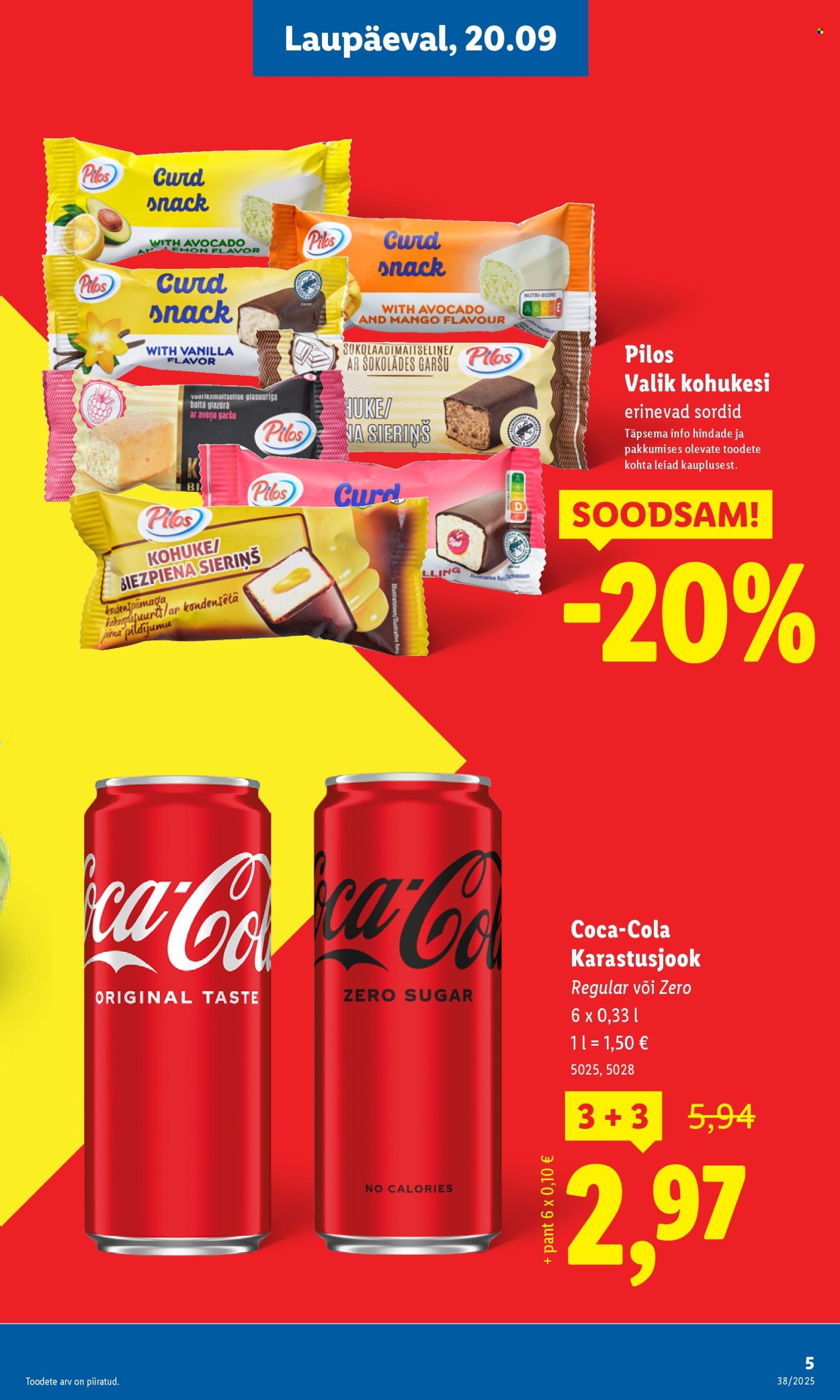 Lidl kliendileht - Nädalalõpu pakkumised (18.09 - 21.09.2025)