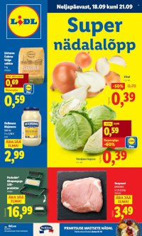 Lidl kliendileht - Nädalalõpu pakkumised (18.09 - 21.09.2025)