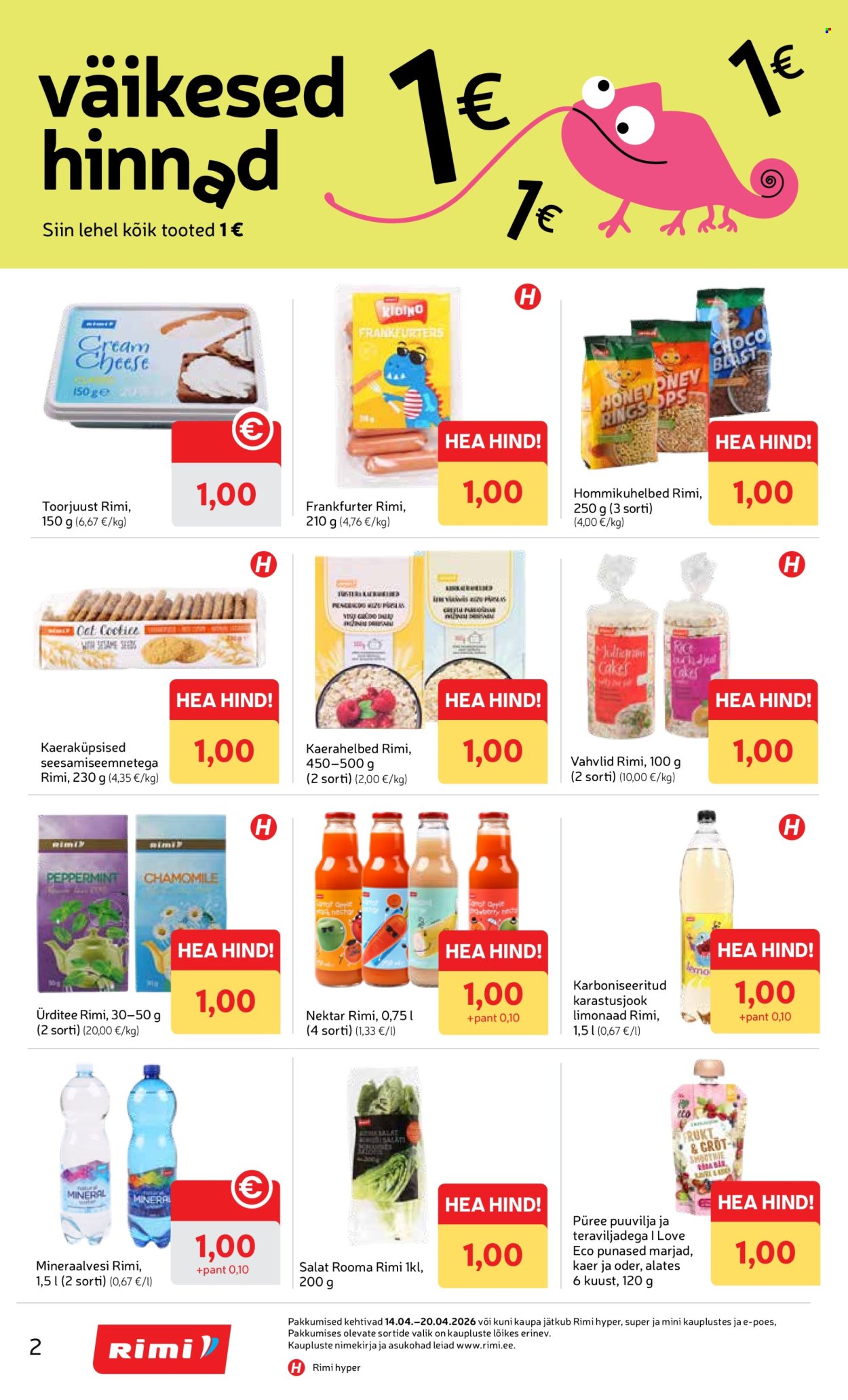 Rimi kliendileht - Kliendileht (14.04 - 20.04.2026)