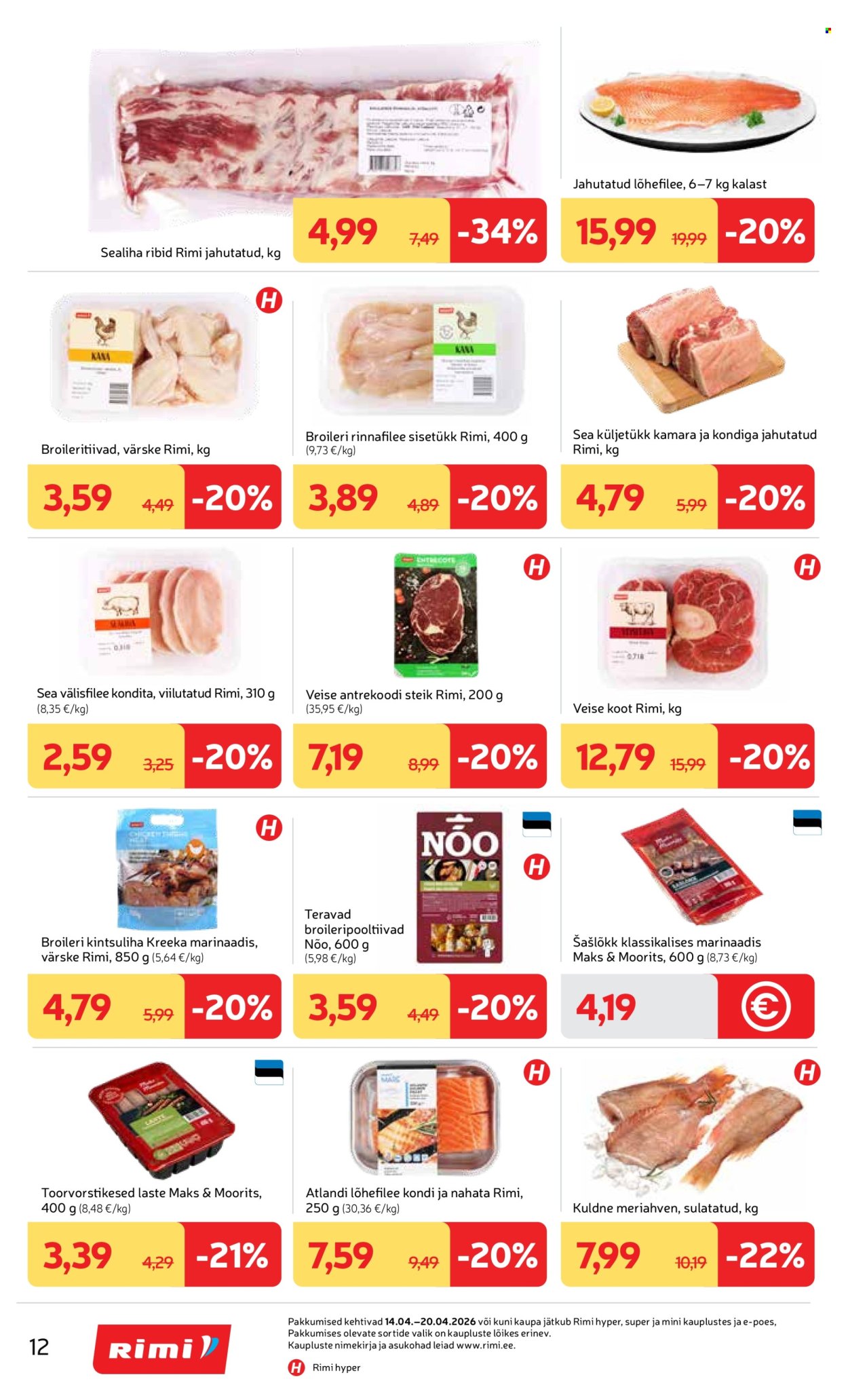 Rimi kliendileht - Kliendileht (14.04 - 20.04.2026)