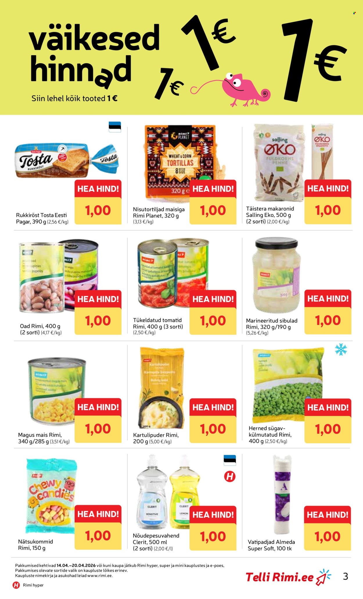 Rimi kliendileht - Kliendileht (14.04 - 20.04.2026)