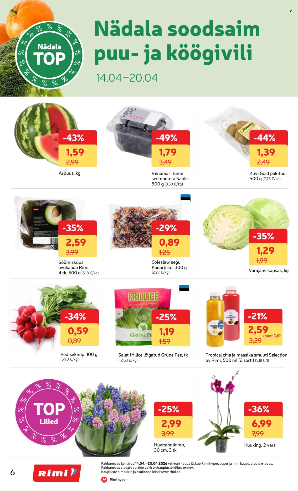Rimi kliendileht - Kliendileht (14.04 - 20.04.2026)