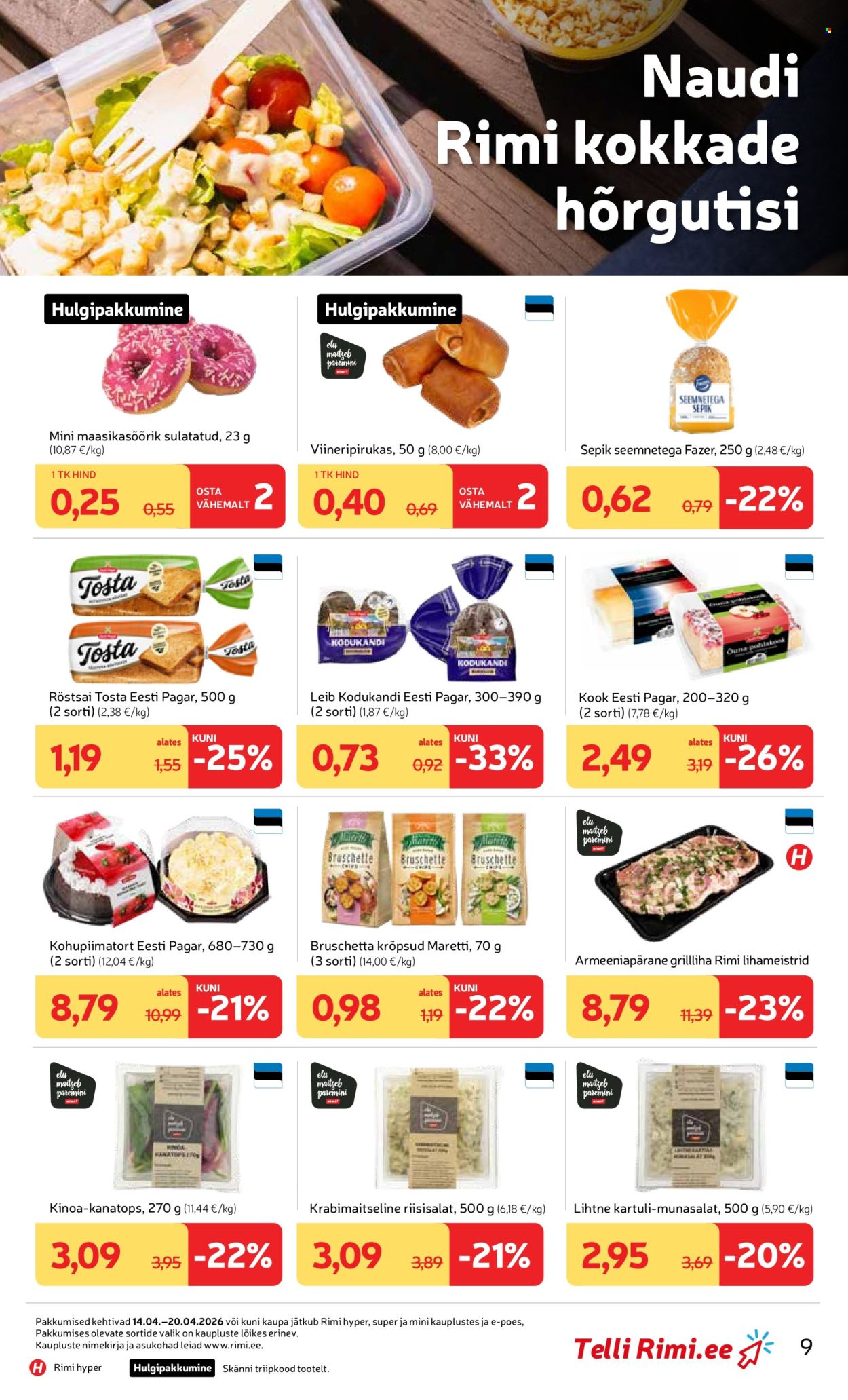 Rimi kliendileht - Kliendileht (14.04 - 20.04.2026)
