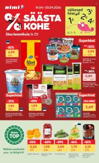 Rimi kliendileht - Kliendileht (14.04 - 20.04.2026)