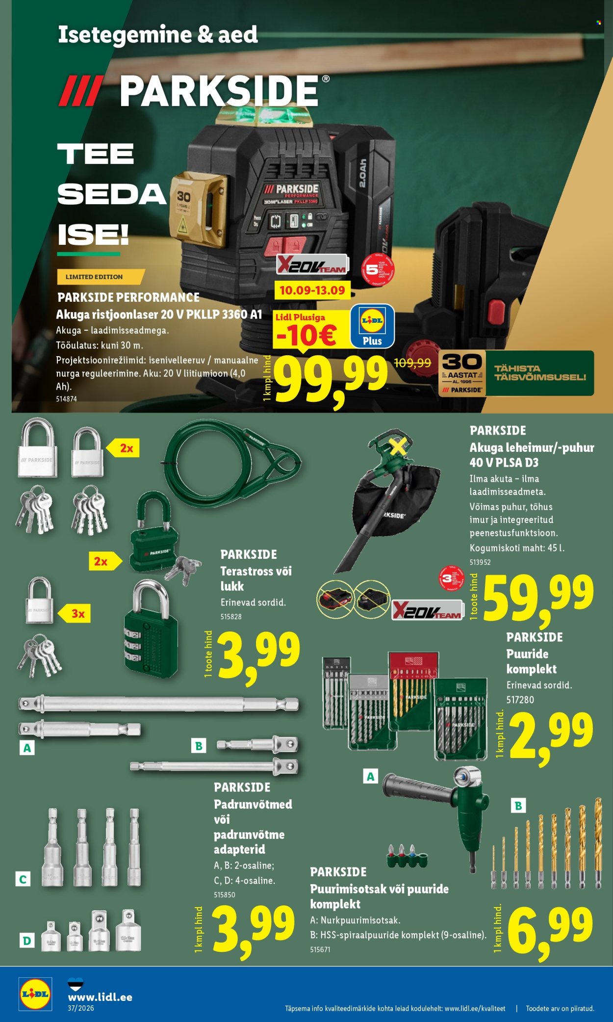 Lidl kliendileht (7.09 - 13.09.2026)