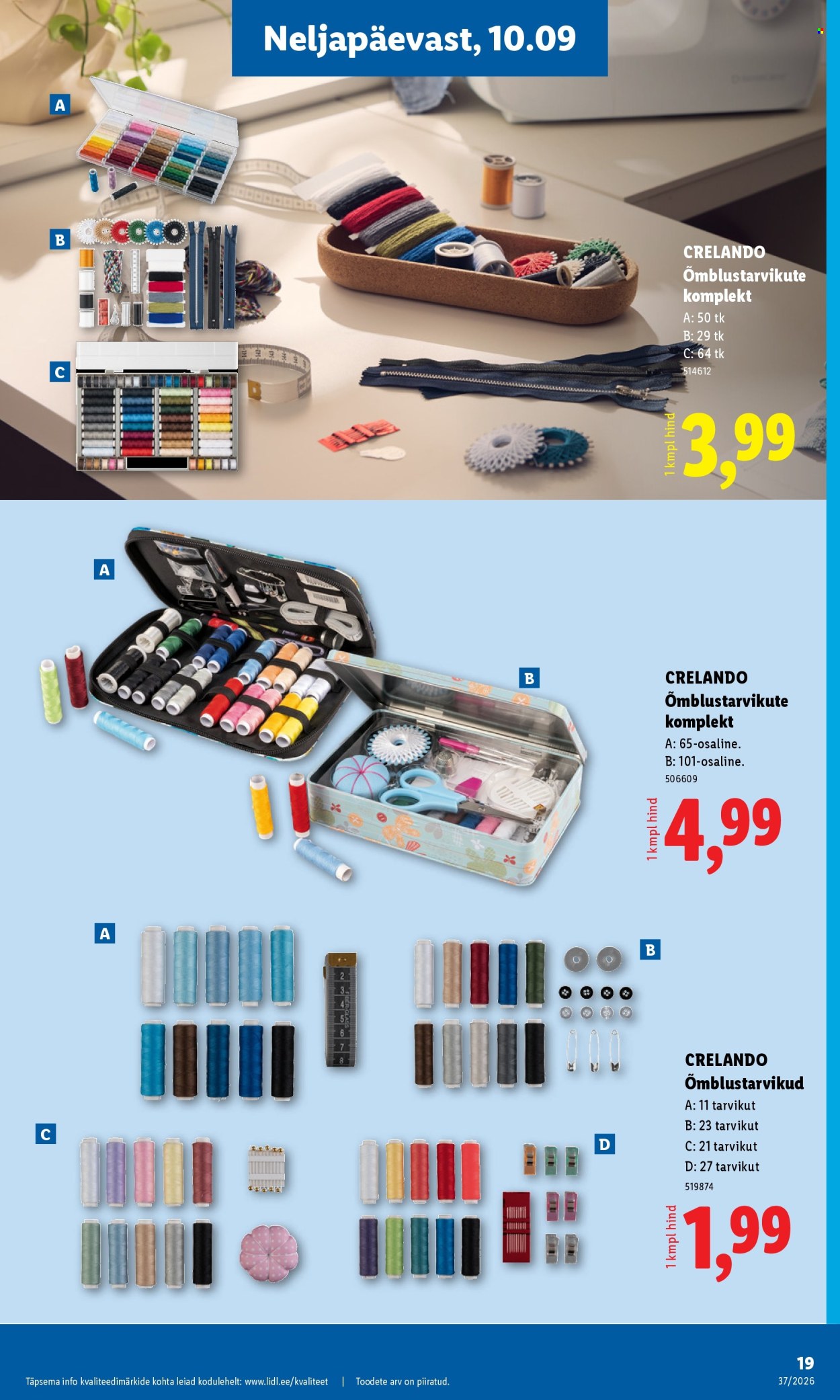 Lidl kliendileht (7.09 - 13.09.2026)