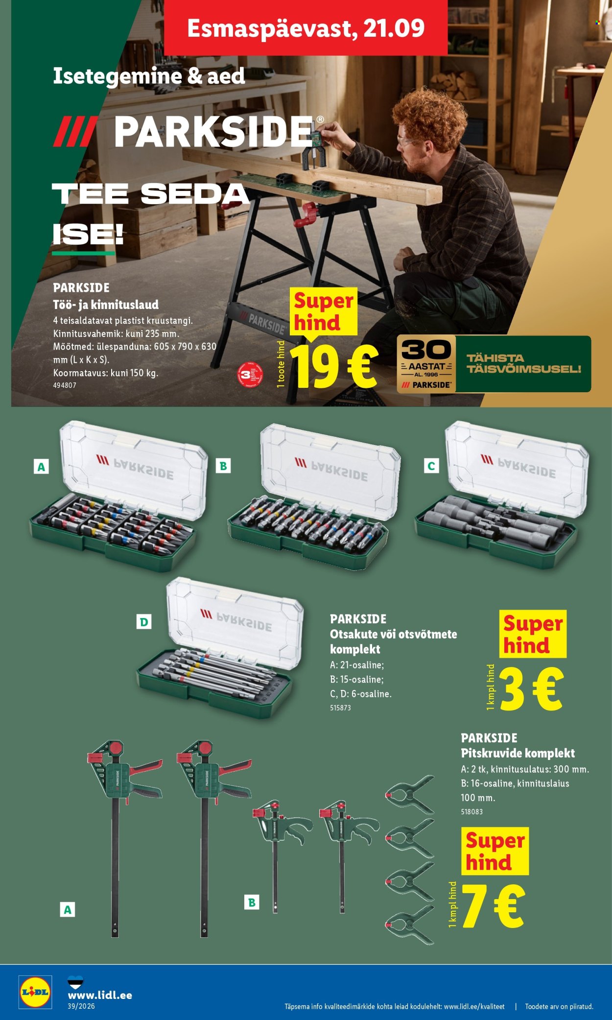 Lidl kliendileht (21.09 - 27.09.2026)