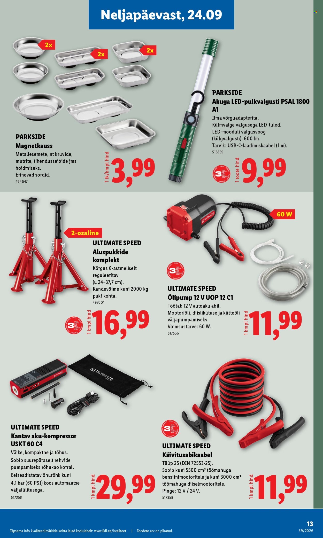 Lidl kliendileht (21.09 - 27.09.2026)