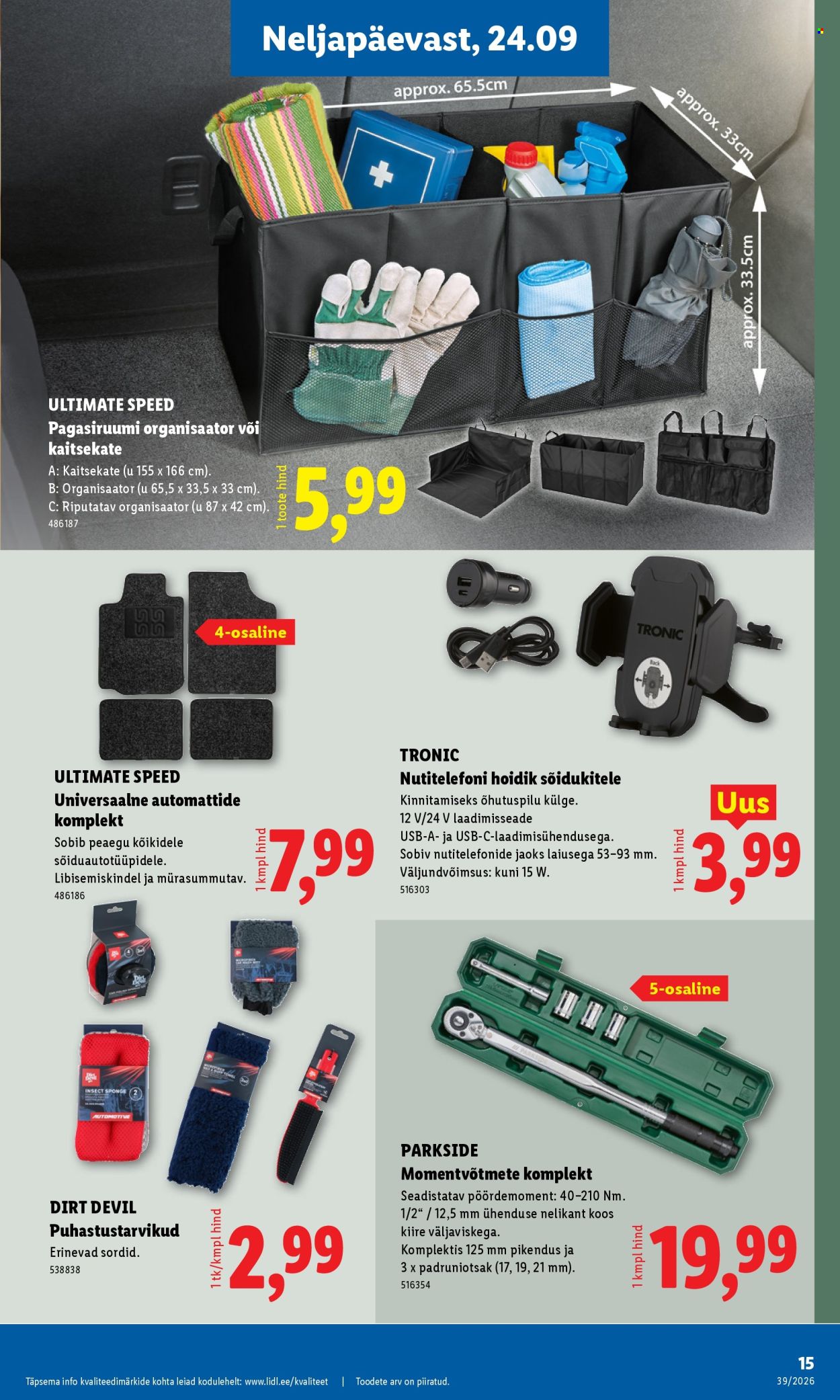 Lidl kliendileht (21.09 - 27.09.2026)