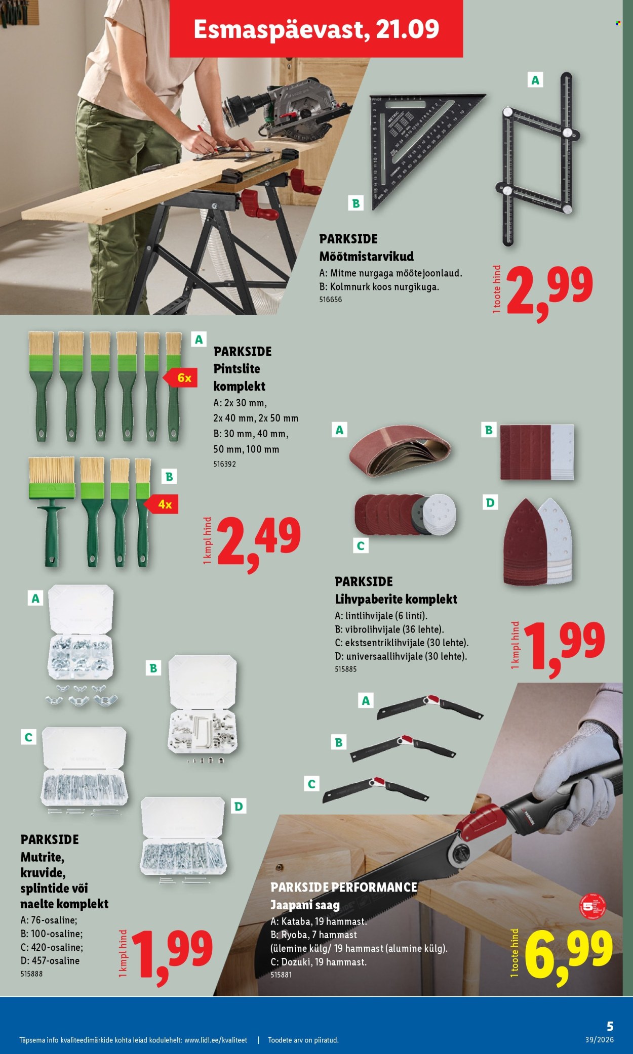 Lidl kliendileht (21.09 - 27.09.2026)