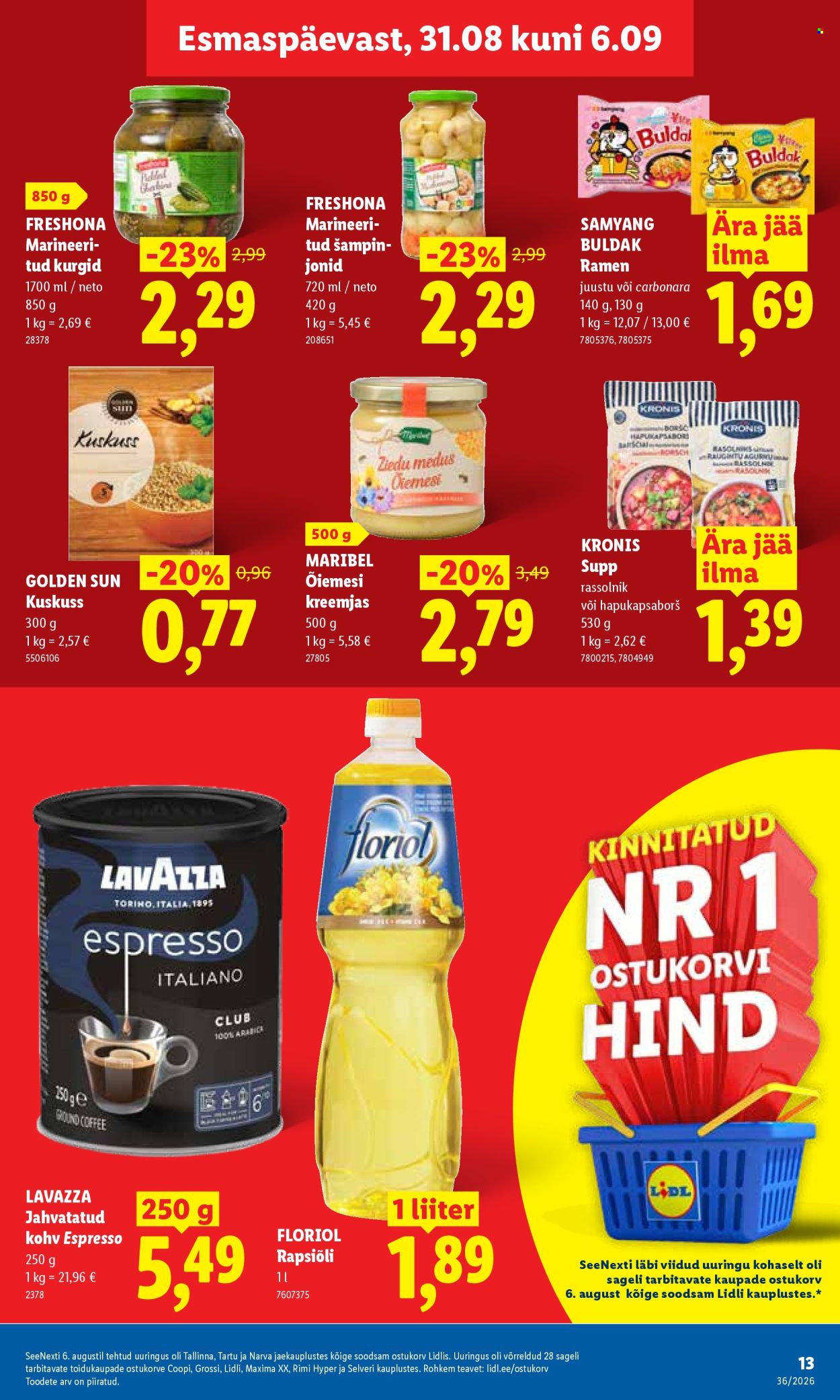 Lidl kliendileht (31.08 - 6.09.2026)