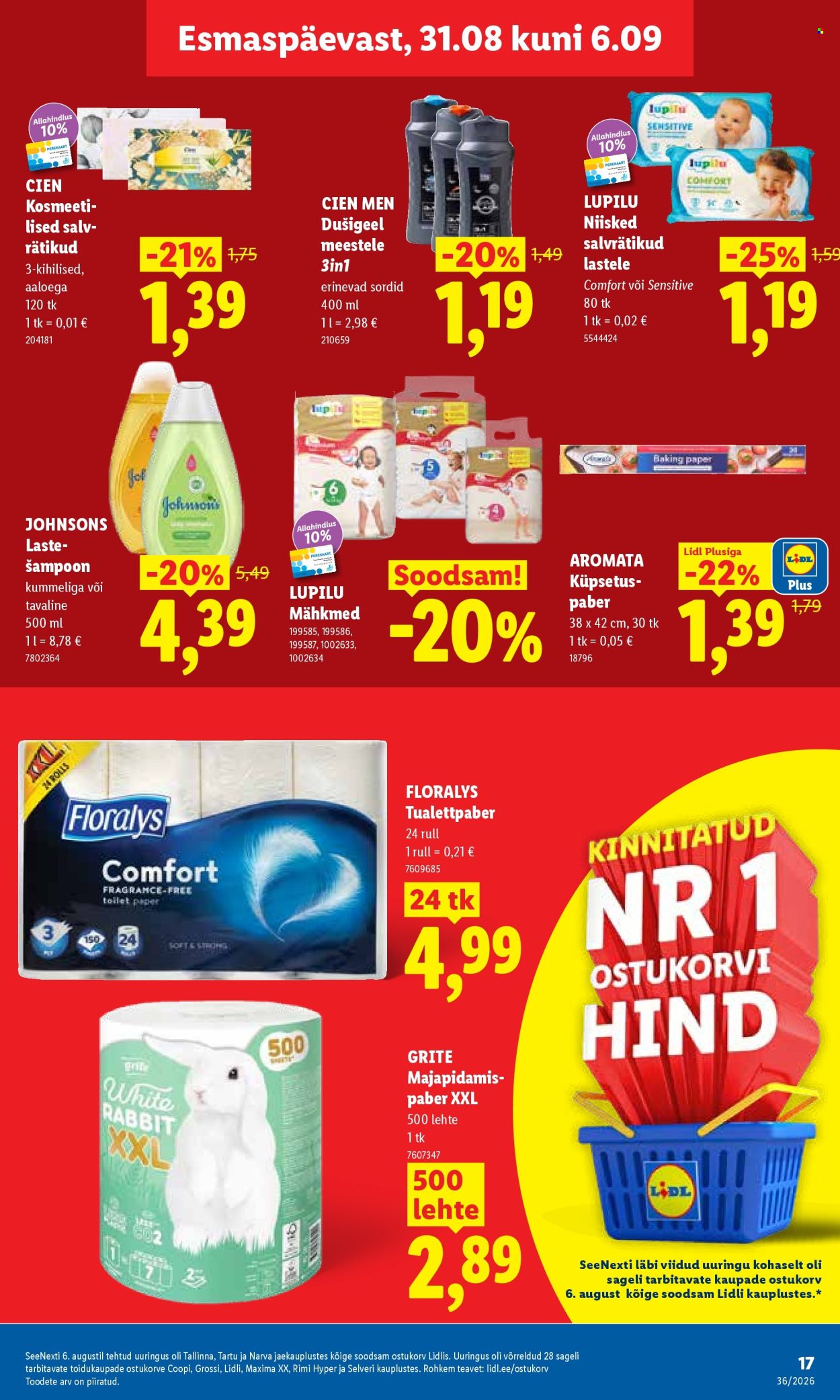 Lidl kliendileht (31.08 - 6.09.2026)
