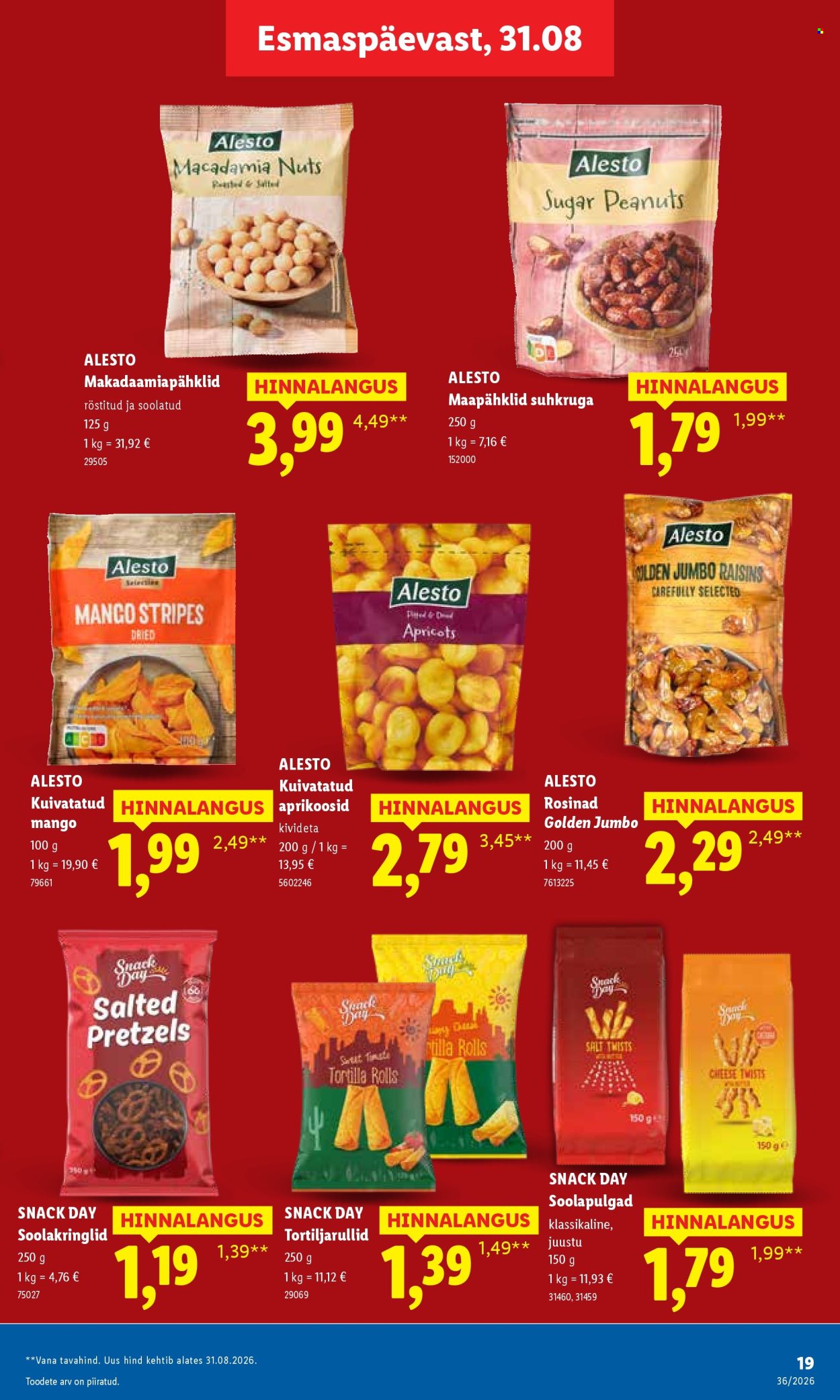 Lidl kliendileht (31.08 - 6.09.2026)