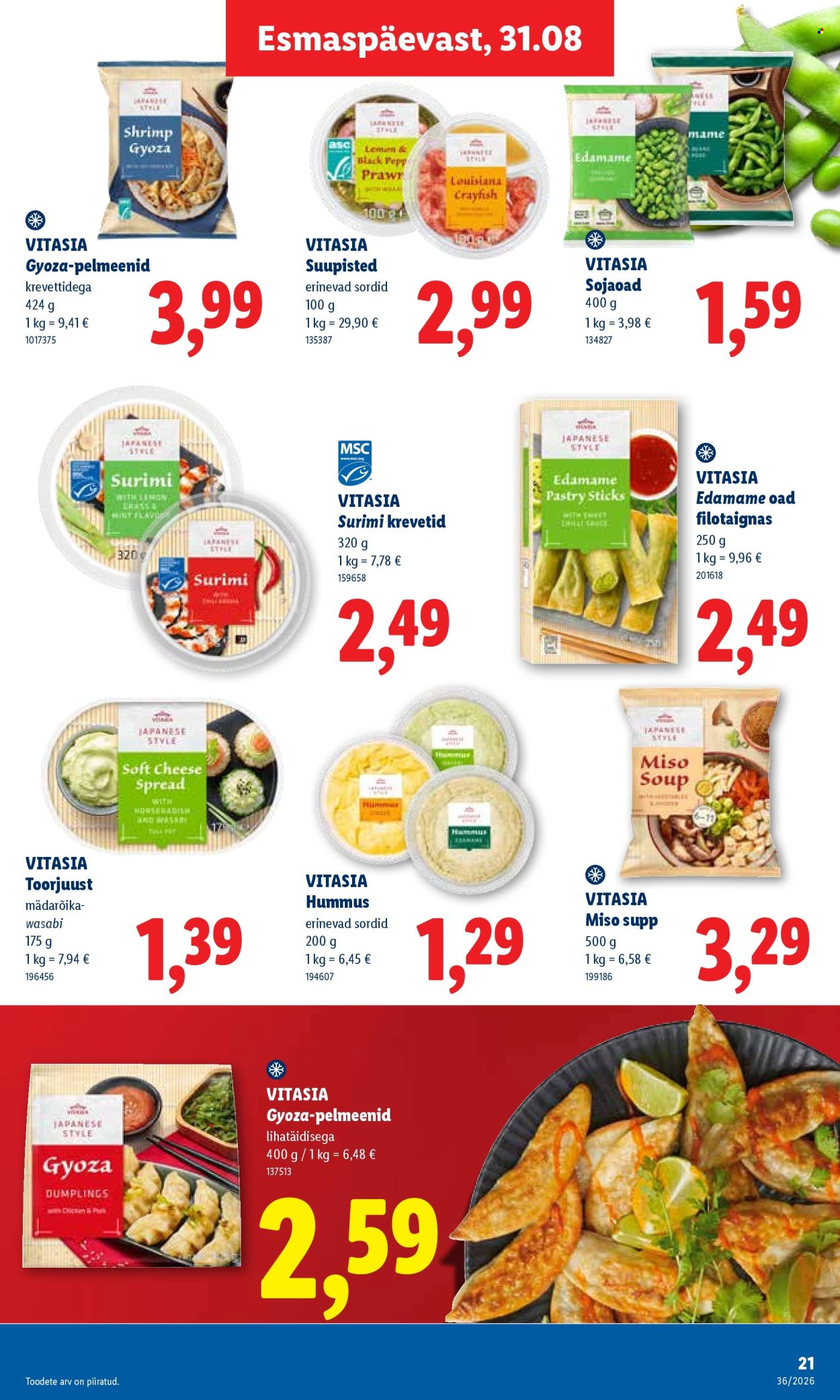 Lidl kliendileht (31.08 - 6.09.2026)