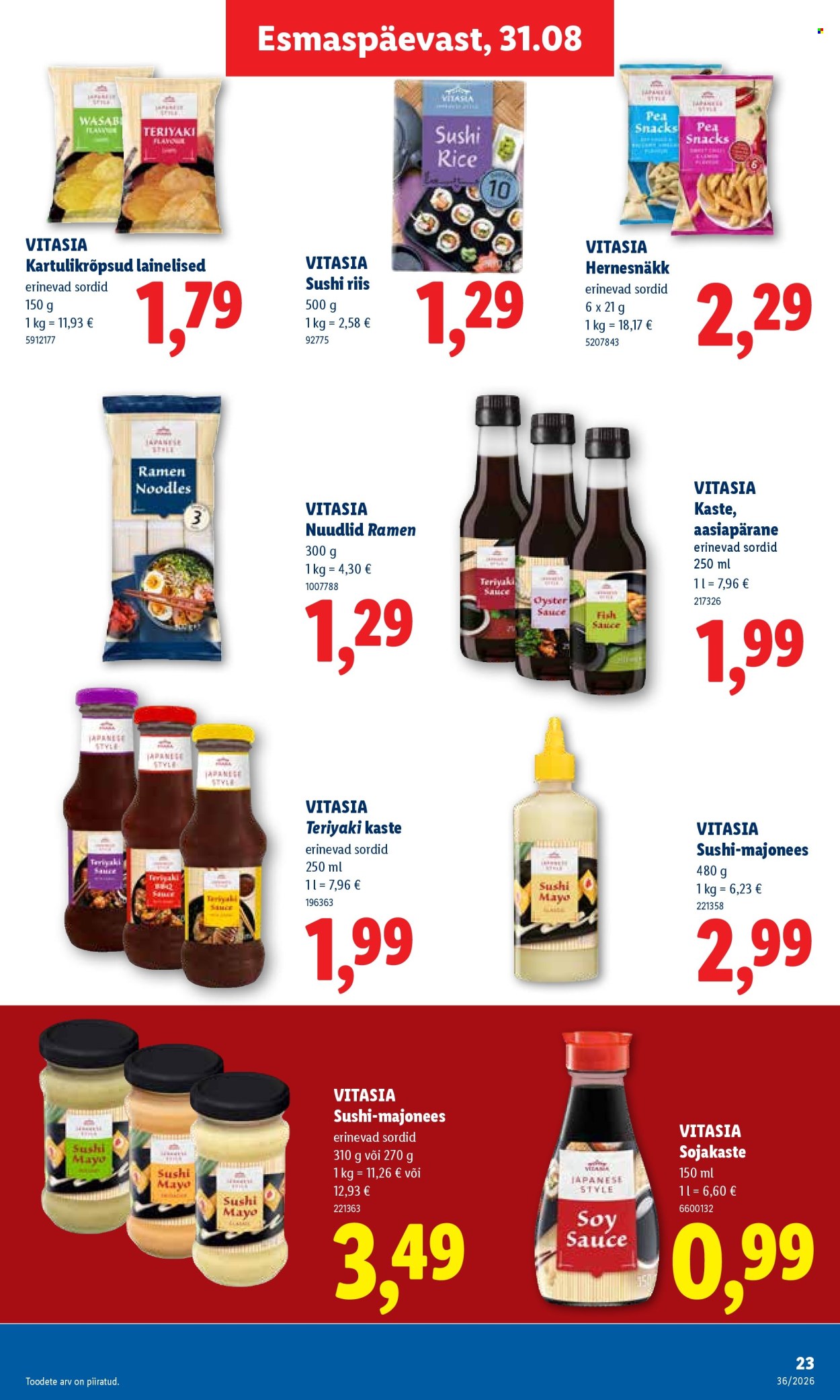 Lidl kliendileht (31.08 - 6.09.2026)