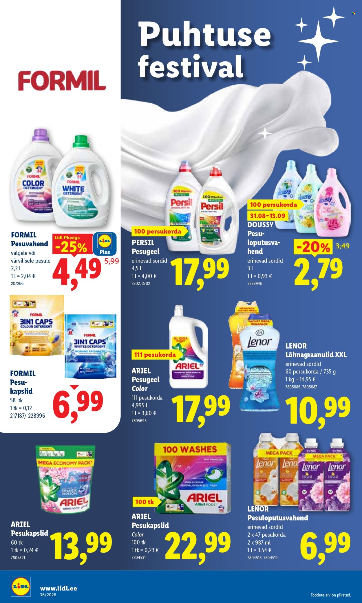 Lidl kliendileht (31.08 - 6.09.2026)