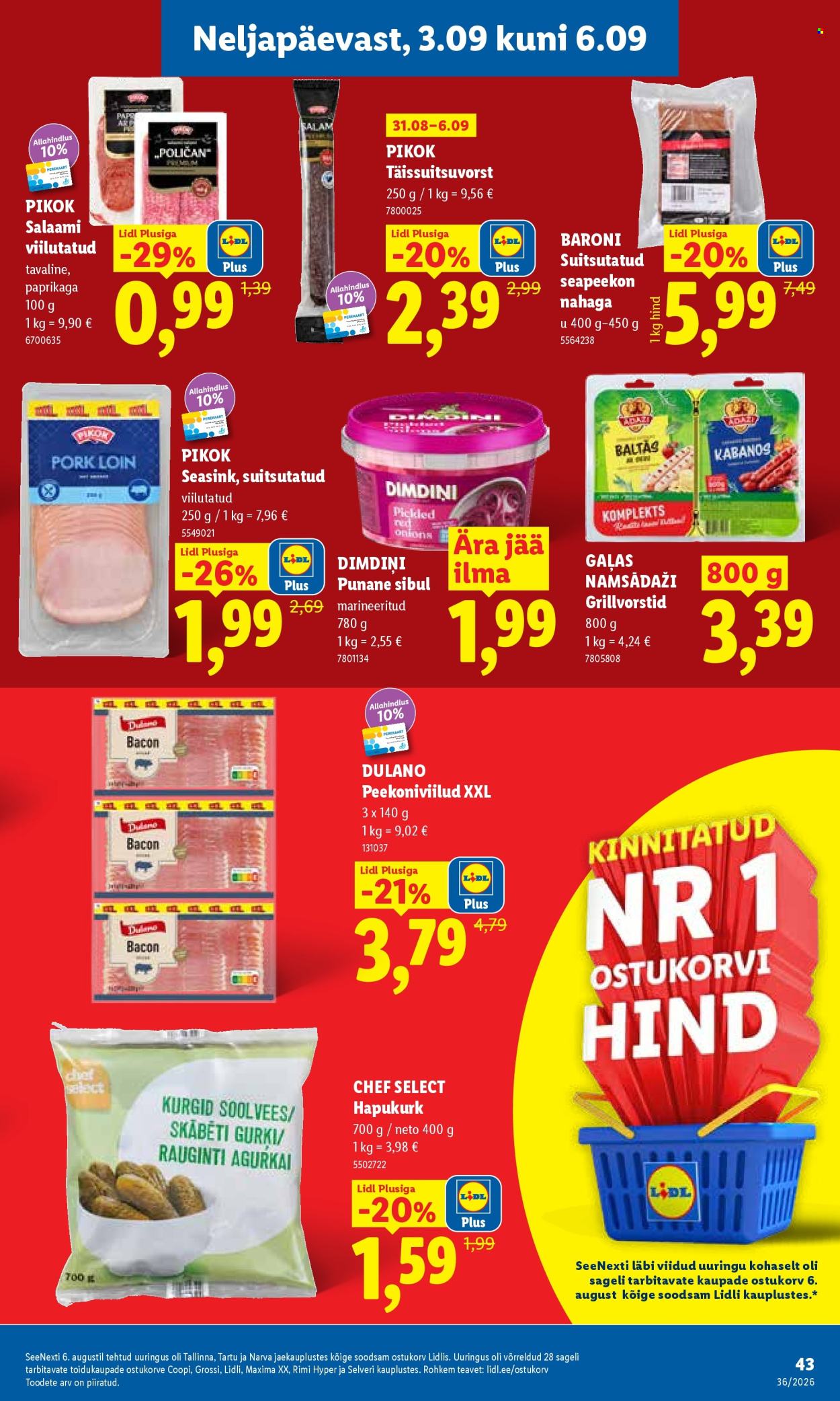 Lidl kliendileht (31.08 - 6.09.2026)