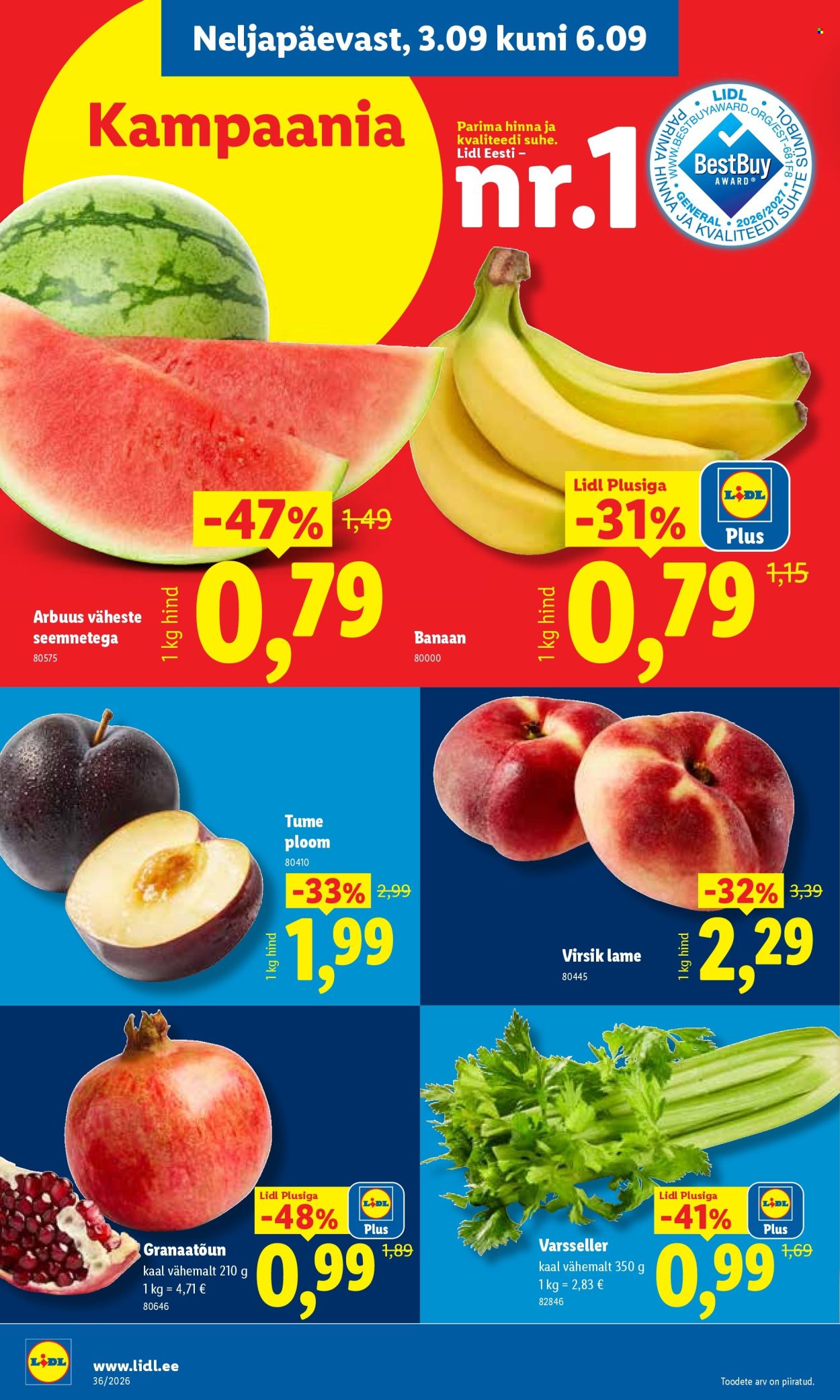 Lidl kliendileht (31.08 - 6.09.2026)