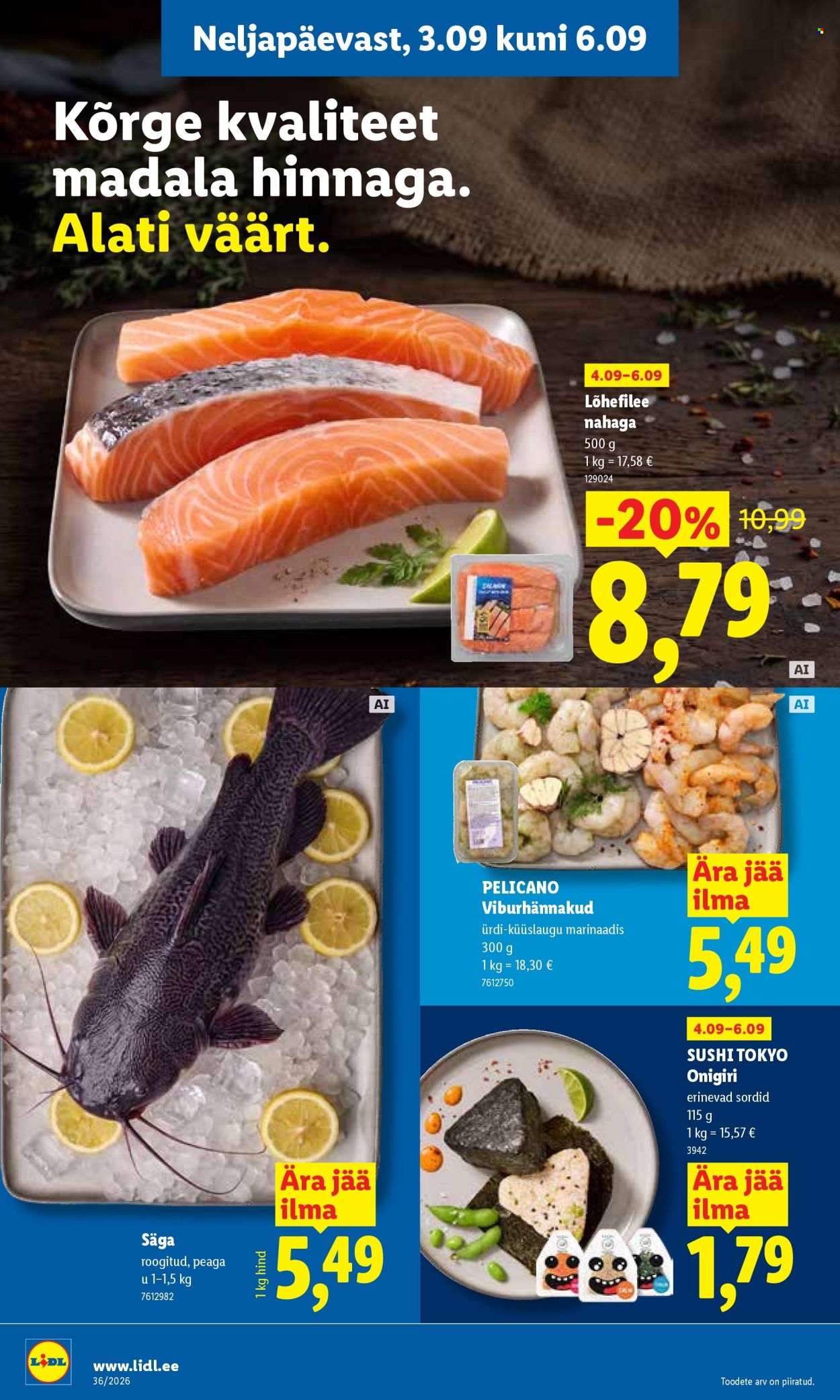 Lidl kliendileht (31.08 - 6.09.2026)