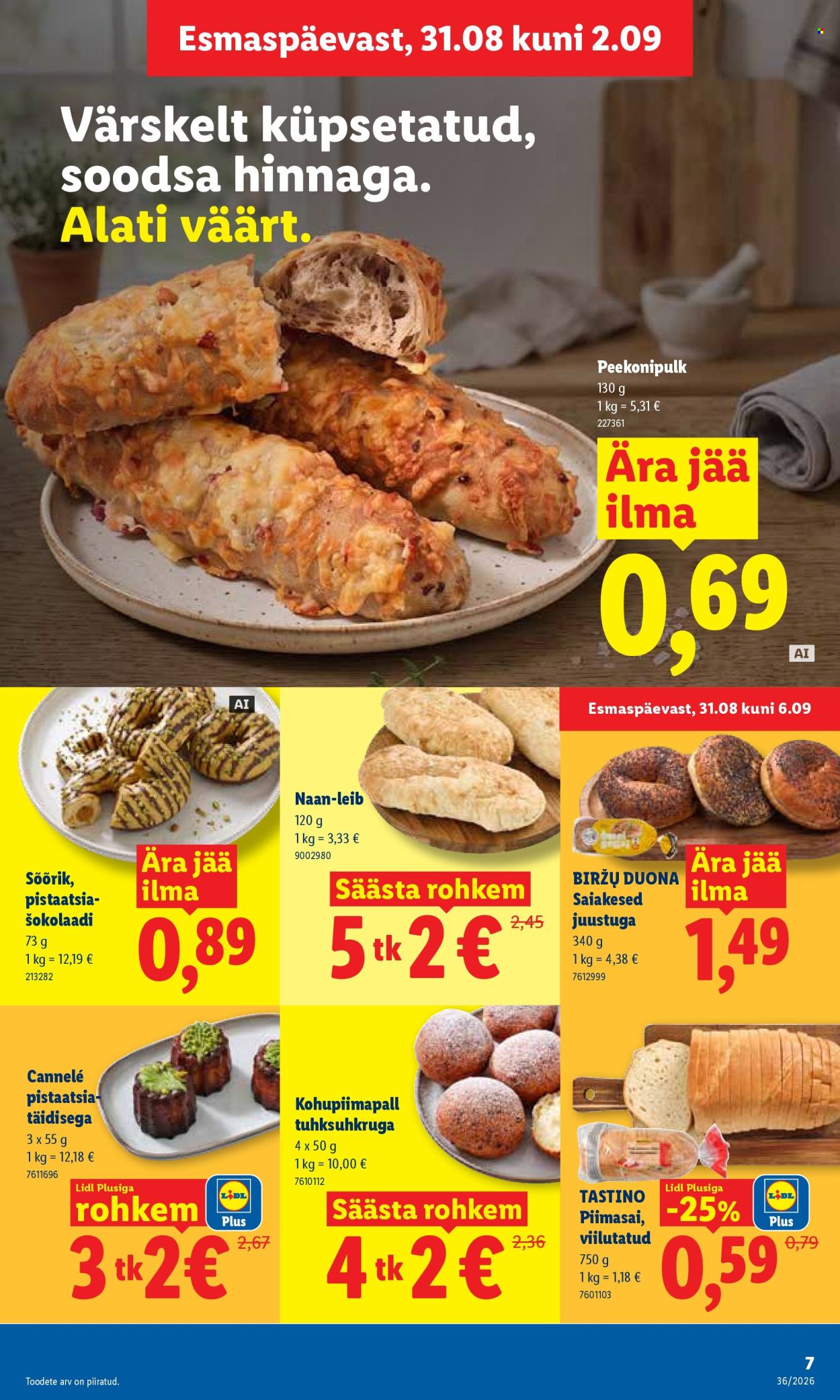 Lidl kliendileht (31.08 - 6.09.2026)