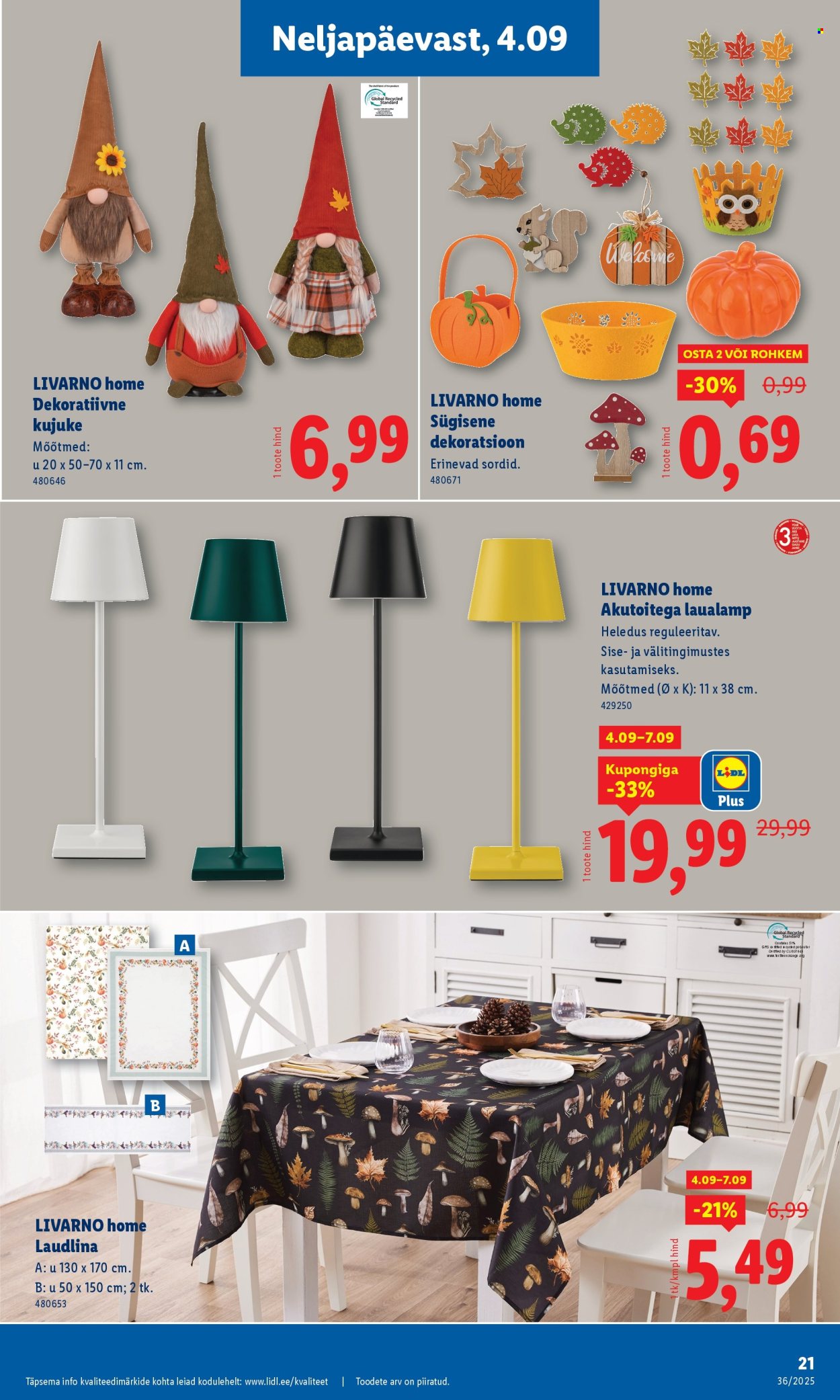 Lidl kliendileht - Tööstuskaupade pakkumised (1.09 - 7.09.2025)