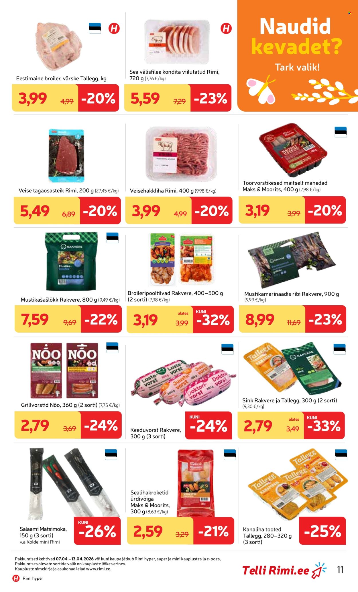Rimi kliendileht - Kliendileht (7.04 - 13.04.2026)