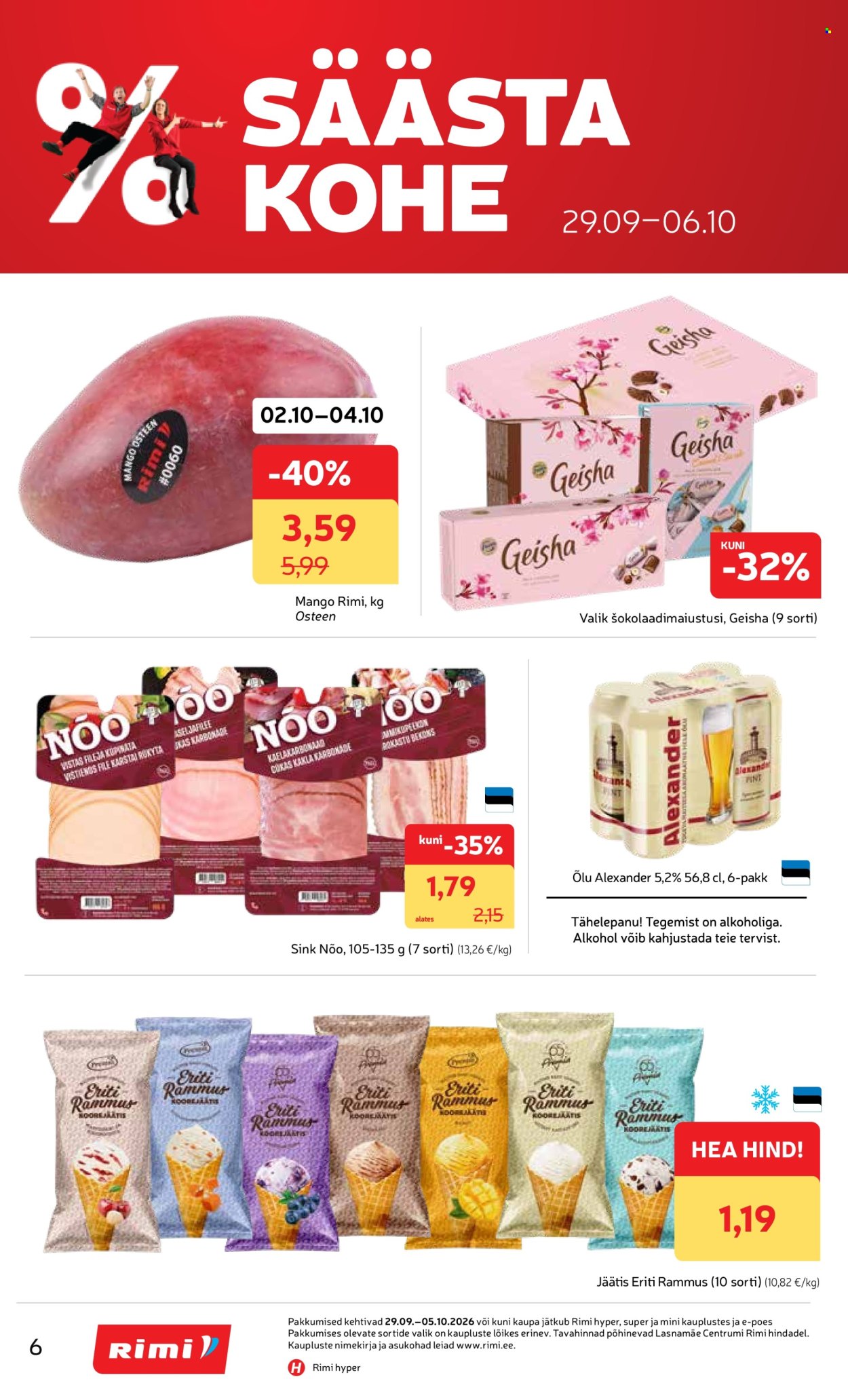 Rimi kliendileht (29.09 - 5.10.2026)