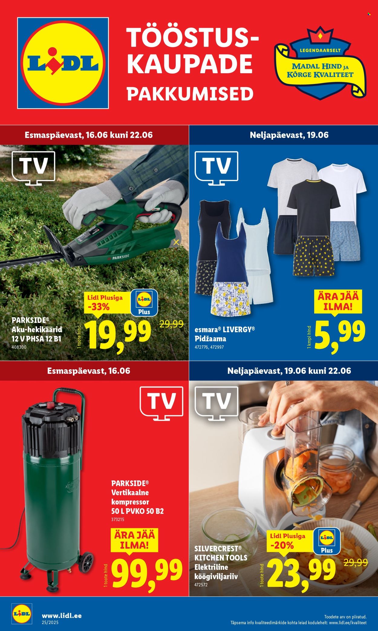 Lidl kliendileht - Tööstuskaupade pakkumised (16.06 - 22.06.2025)