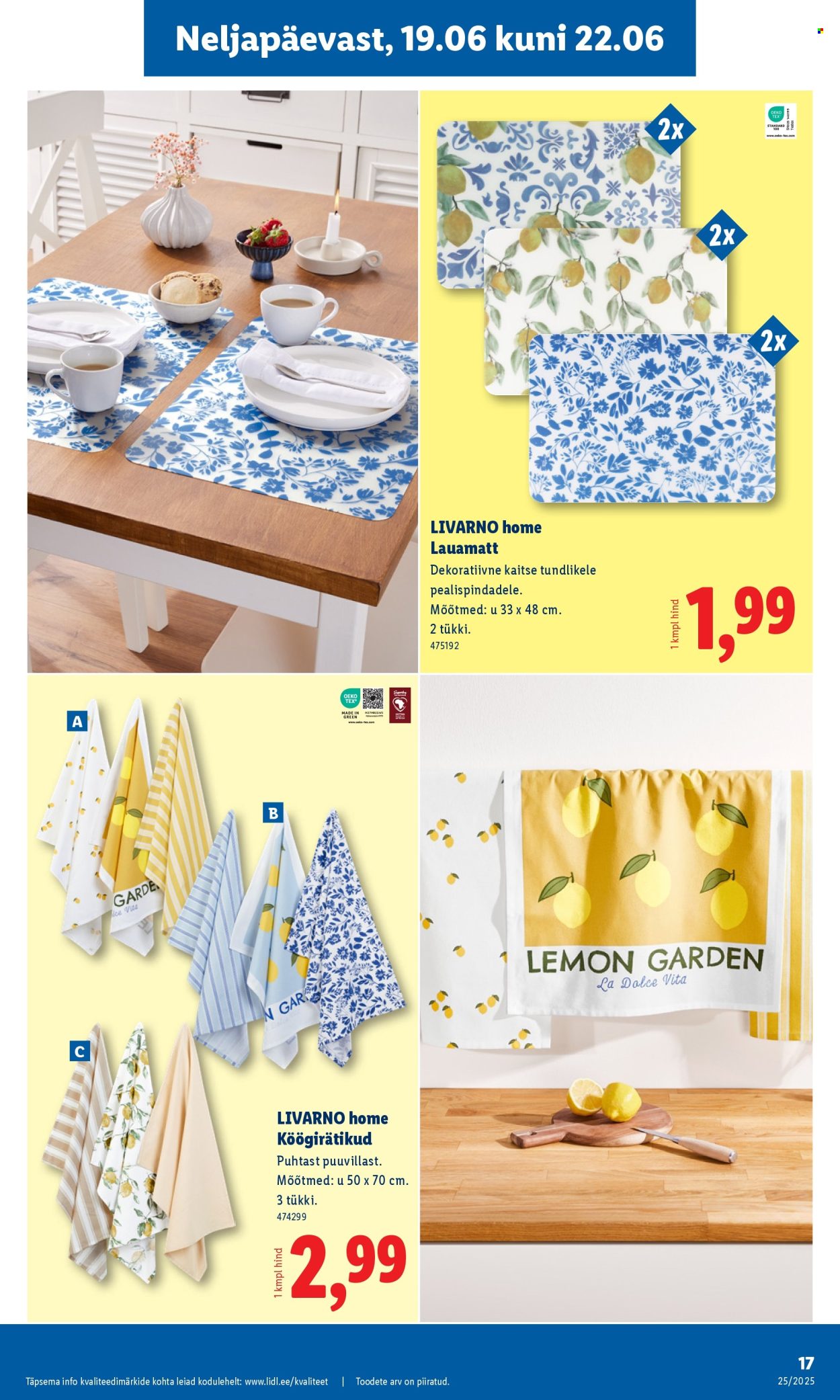 Lidl kliendileht - Tööstuskaupade pakkumised (16.06 - 22.06.2025)