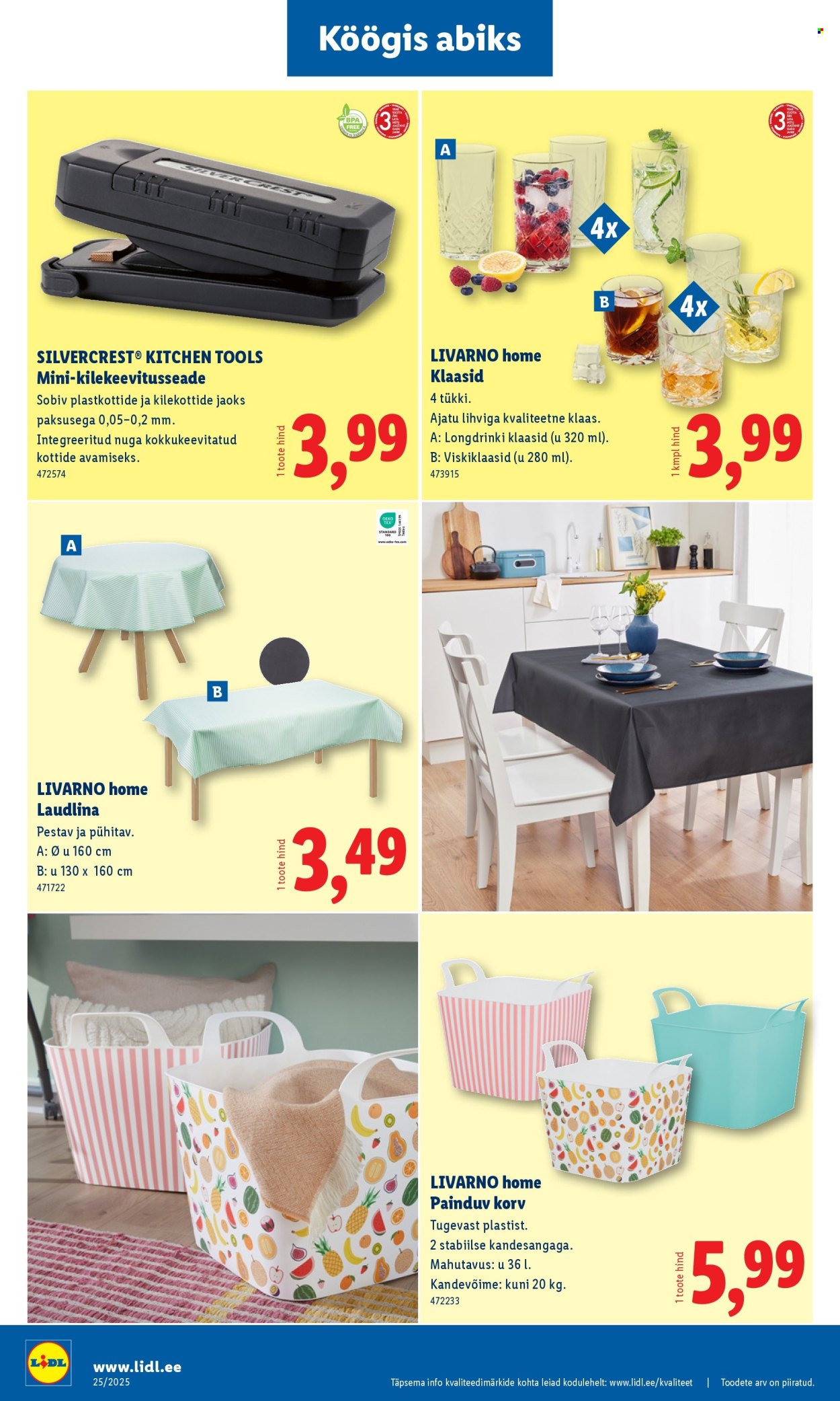 Lidl kliendileht - Tööstuskaupade pakkumised (16.06 - 22.06.2025)