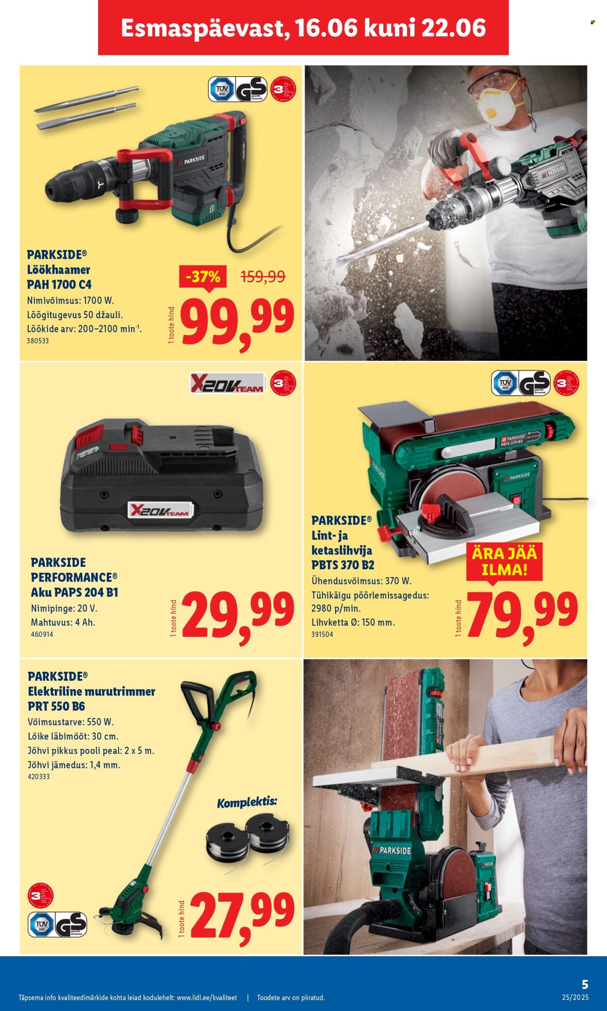 Lidl kliendileht - Tööstuskaupade pakkumised (16.06 - 22.06.2025)