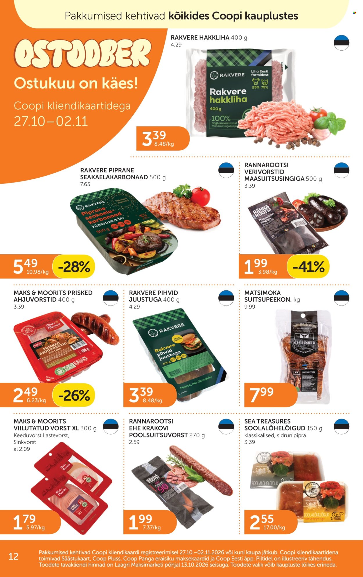 Coop kliendileht (27.10 - 2.11.2026)