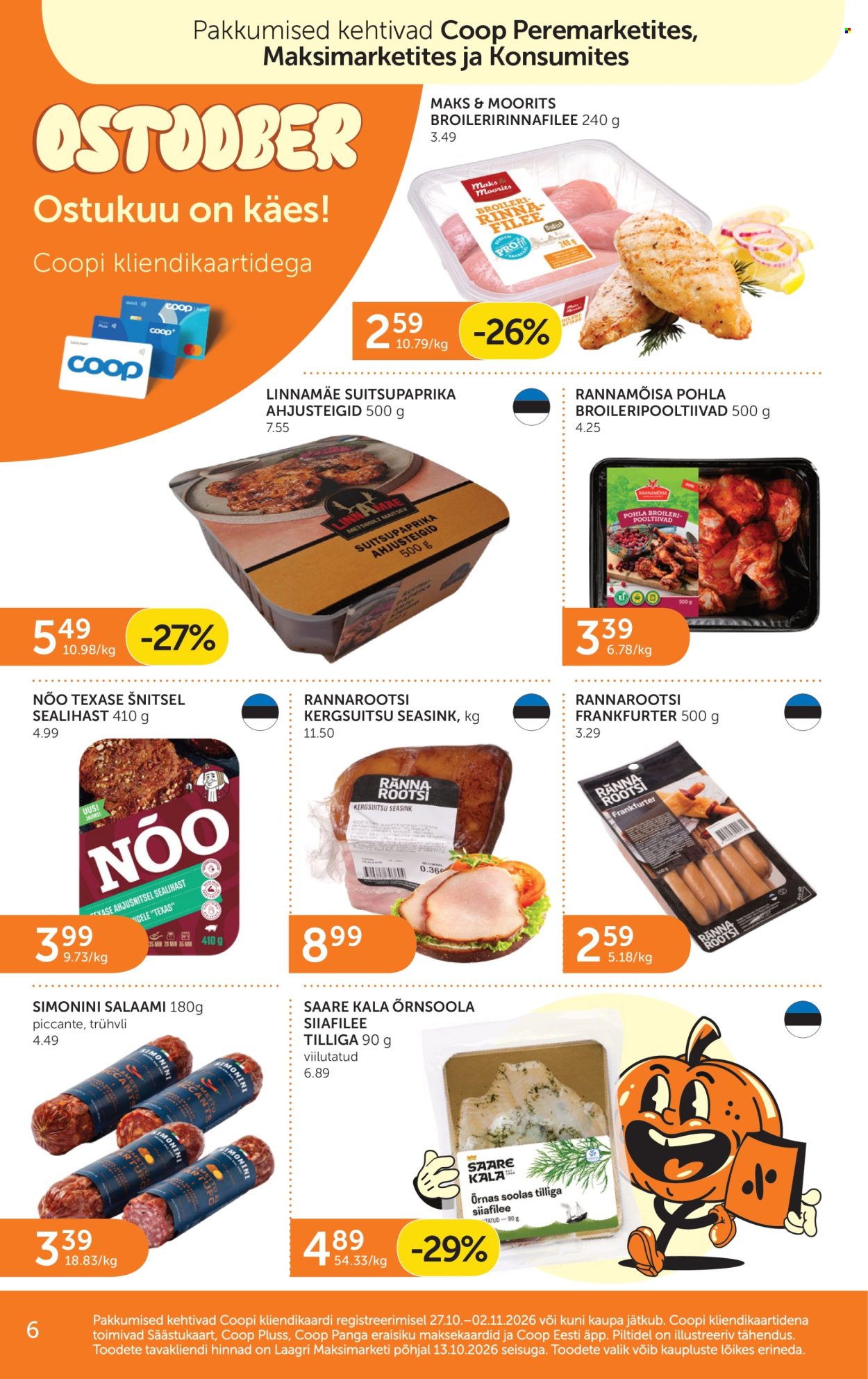 Coop kliendileht (27.10 - 2.11.2026)
