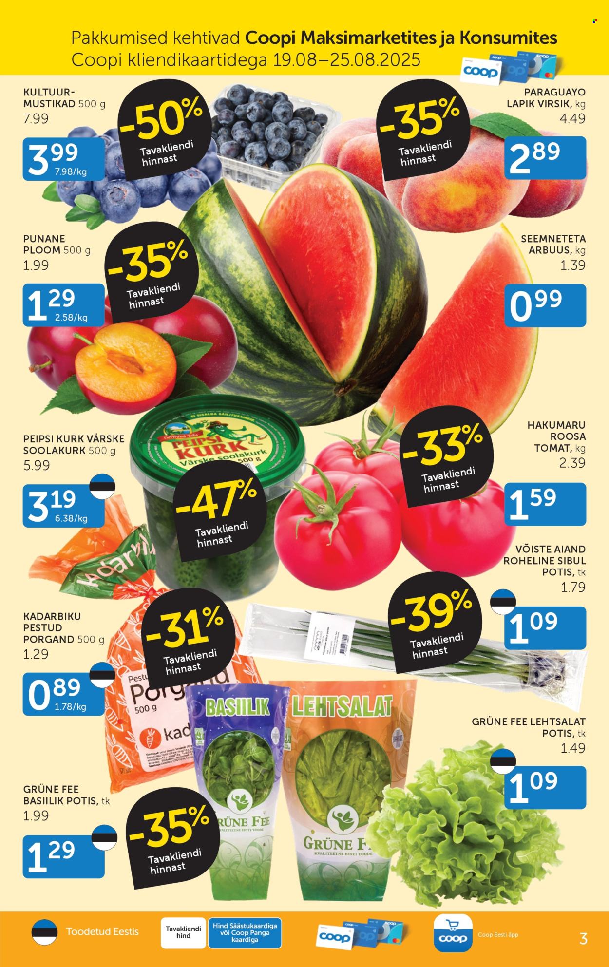 Coop kliendileht (18.08 - 25.08.2025)