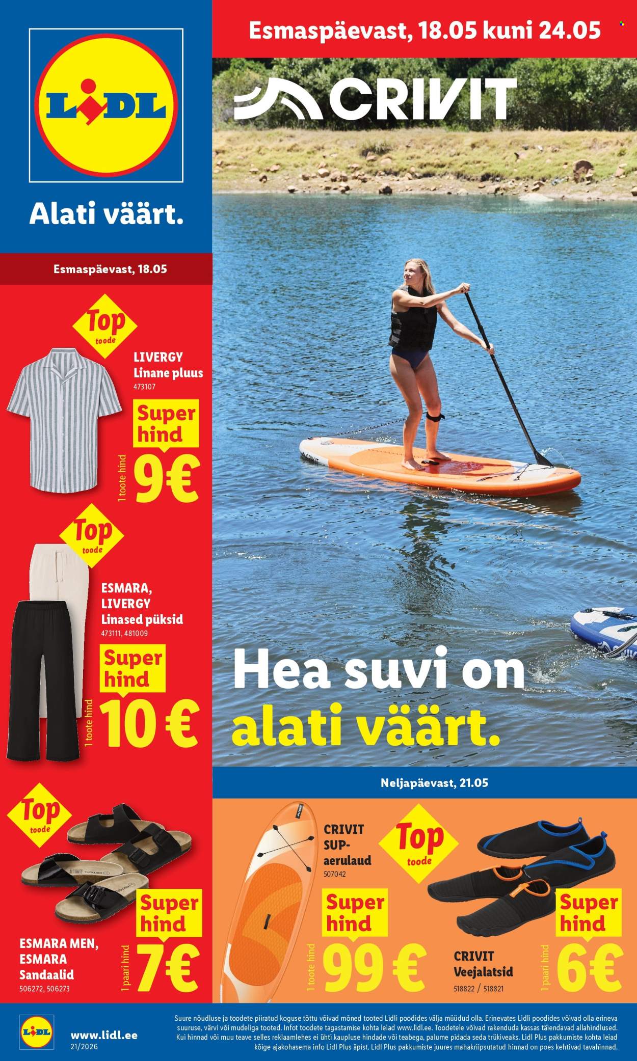 Lidl kliendileht - Tööstuskaupade pakkumised (18.05 - 24.05.2026)