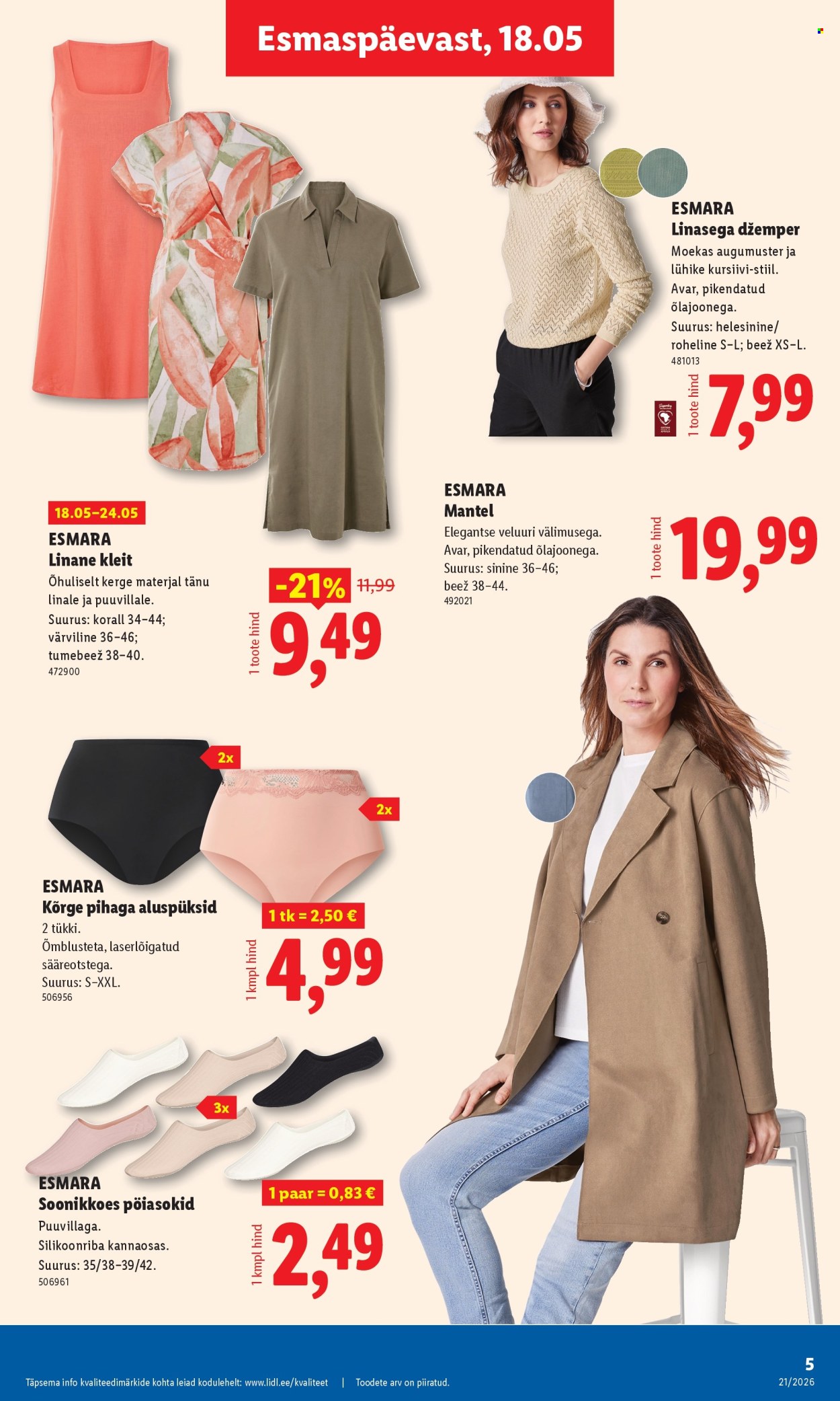 Lidl kliendileht - Tööstuskaupade pakkumised (18.05 - 24.05.2026)