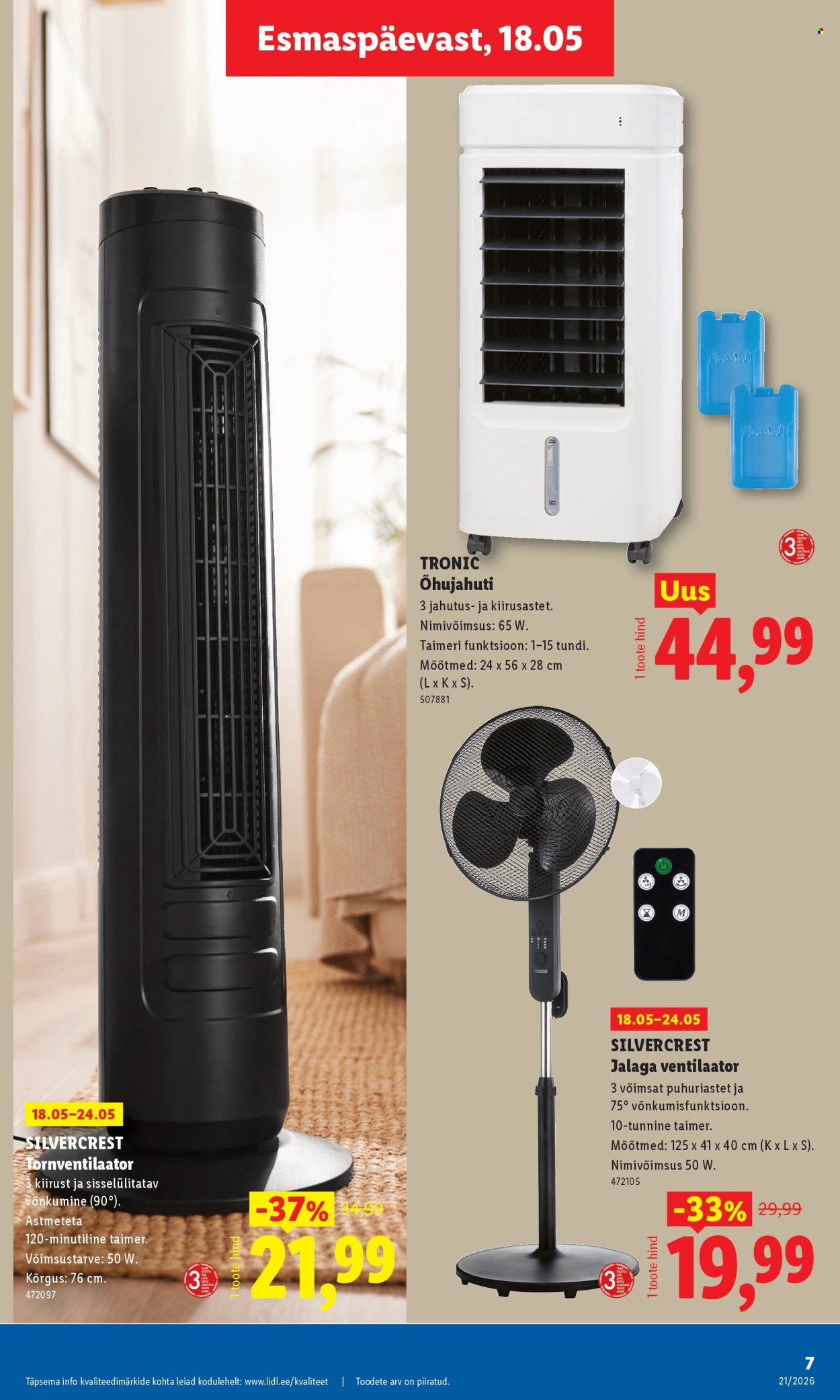 Lidl kliendileht - Tööstuskaupade pakkumised (18.05 - 24.05.2026)