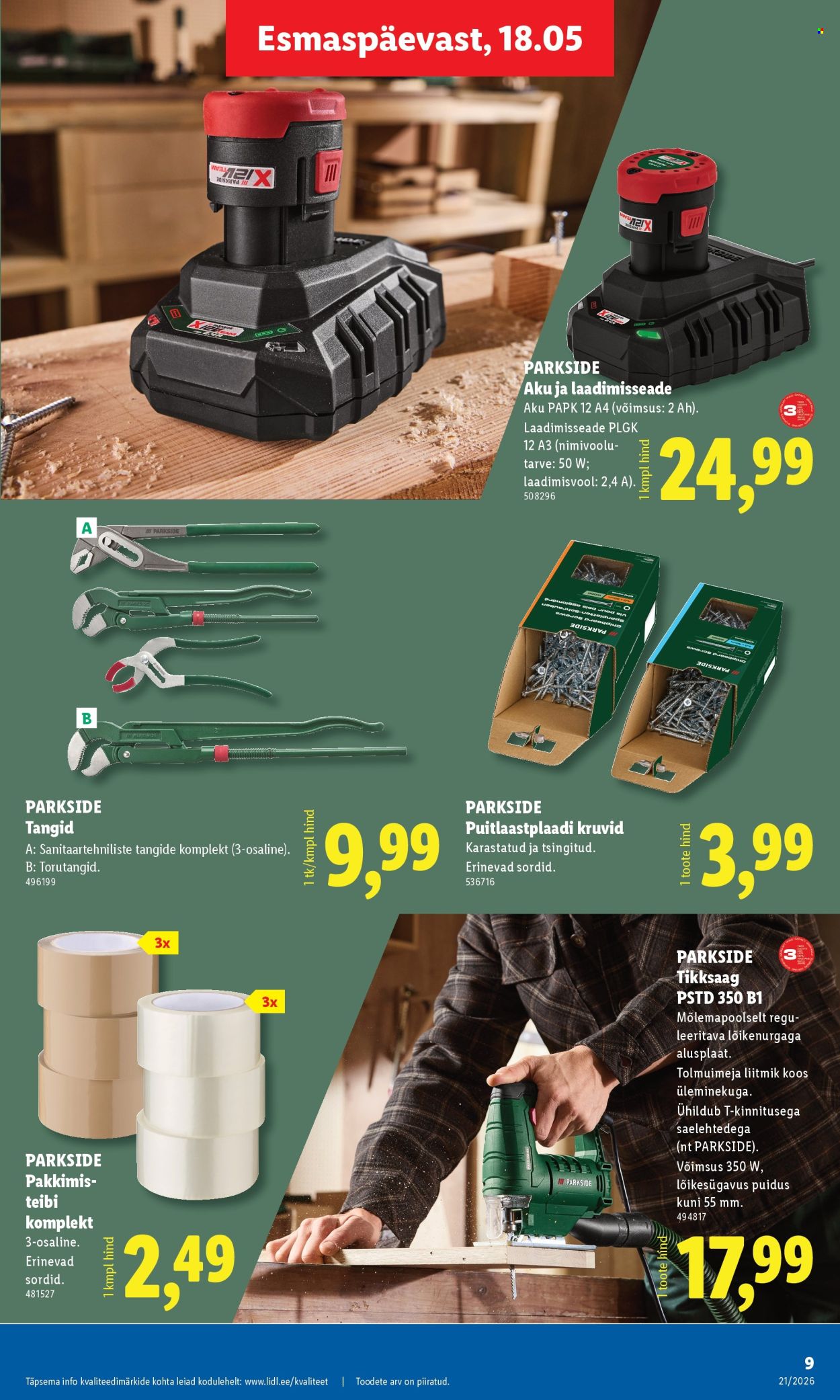 Lidl kliendileht - Tööstuskaupade pakkumised (18.05 - 24.05.2026)