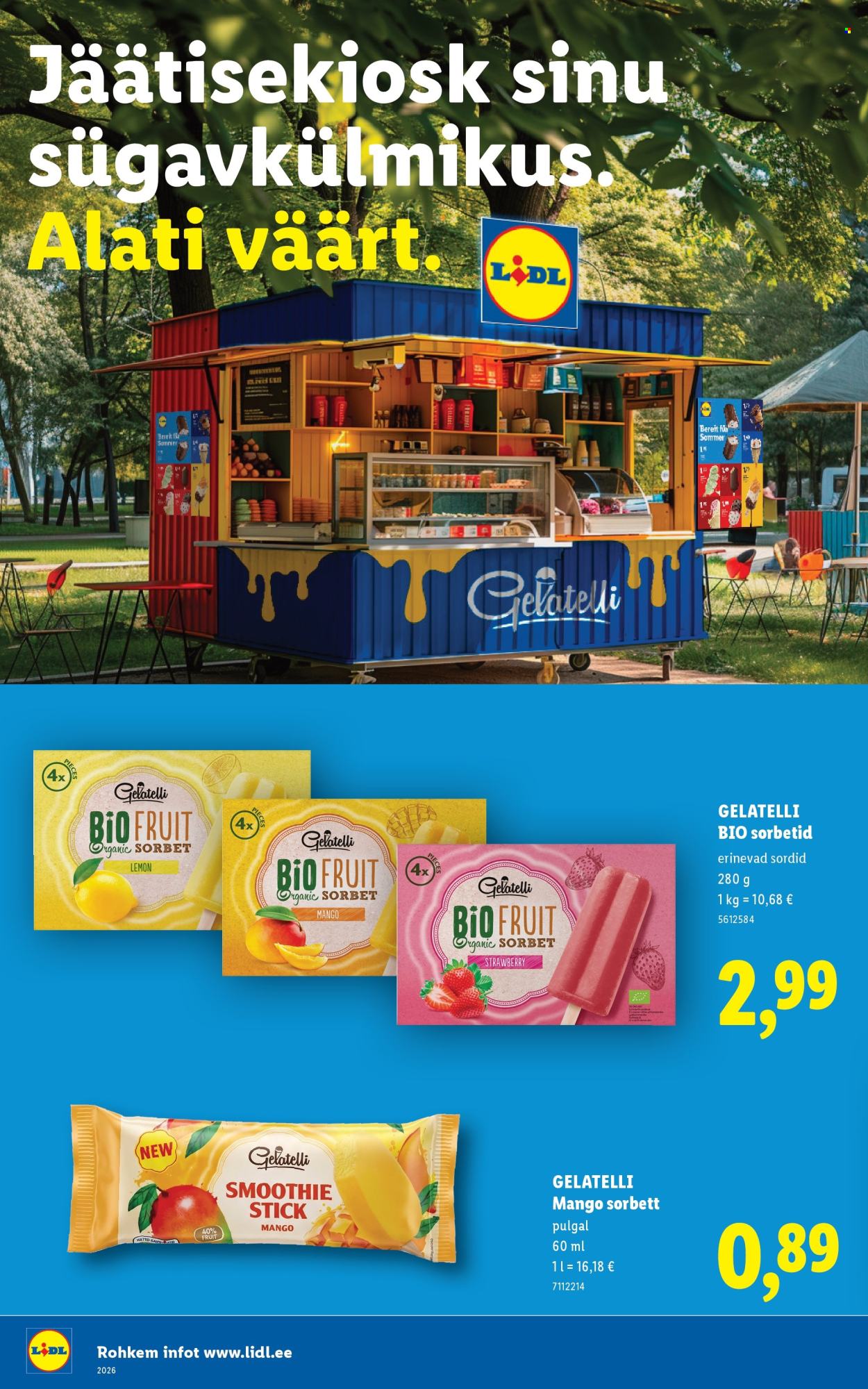 Lidl kliendileht - Rohkem jäätist. Rohkem suve.